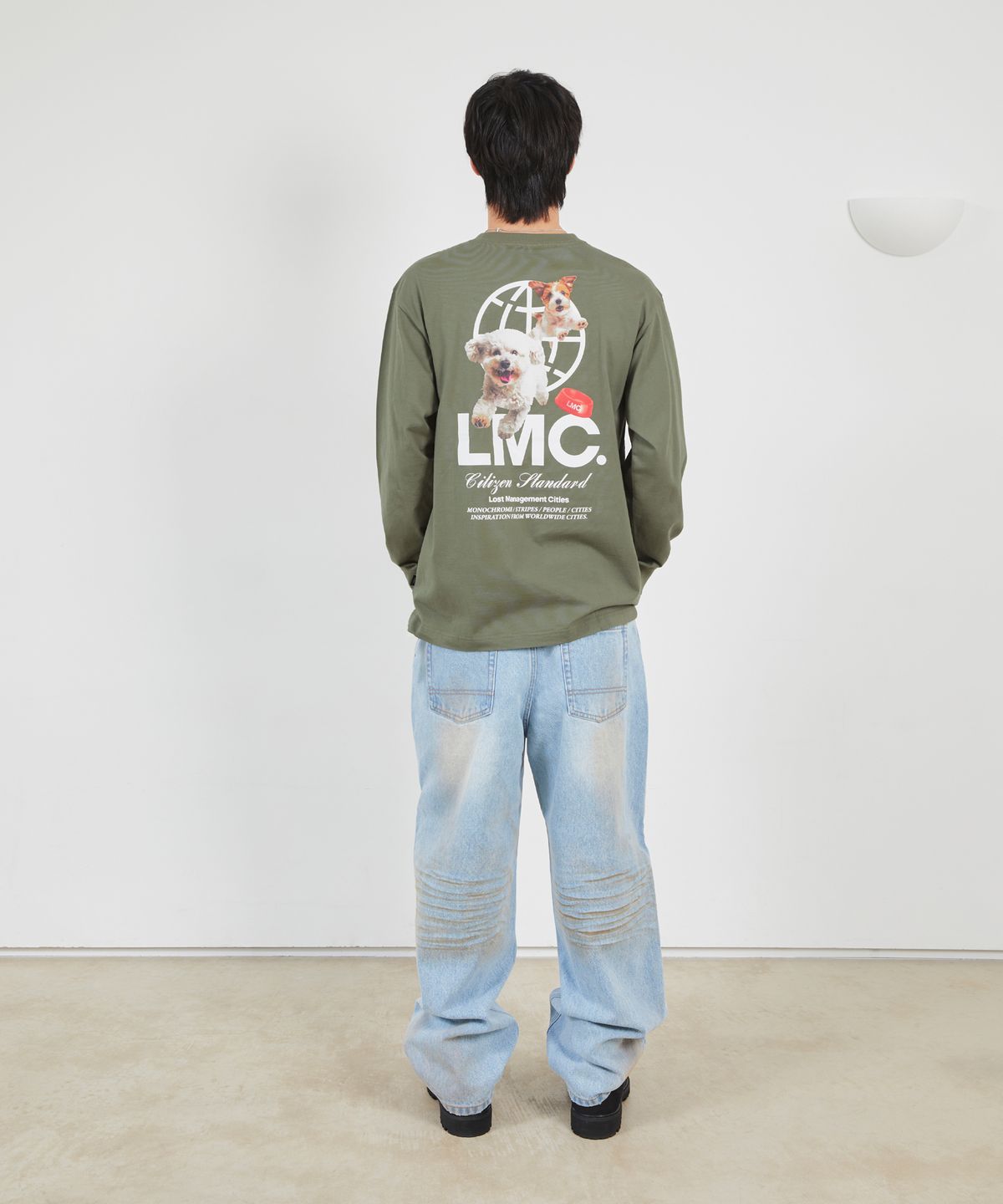 엘엠씨(LMC) FLYING PUPPY LONG SLV TEE white