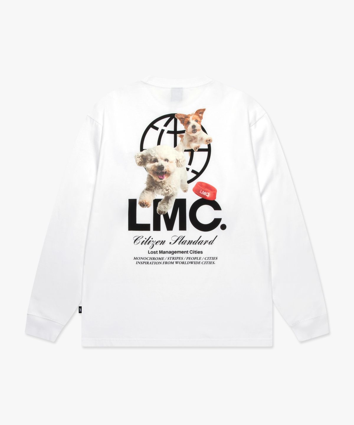 엘엠씨(LMC) FLYING PUPPY LONG SLV TEE white