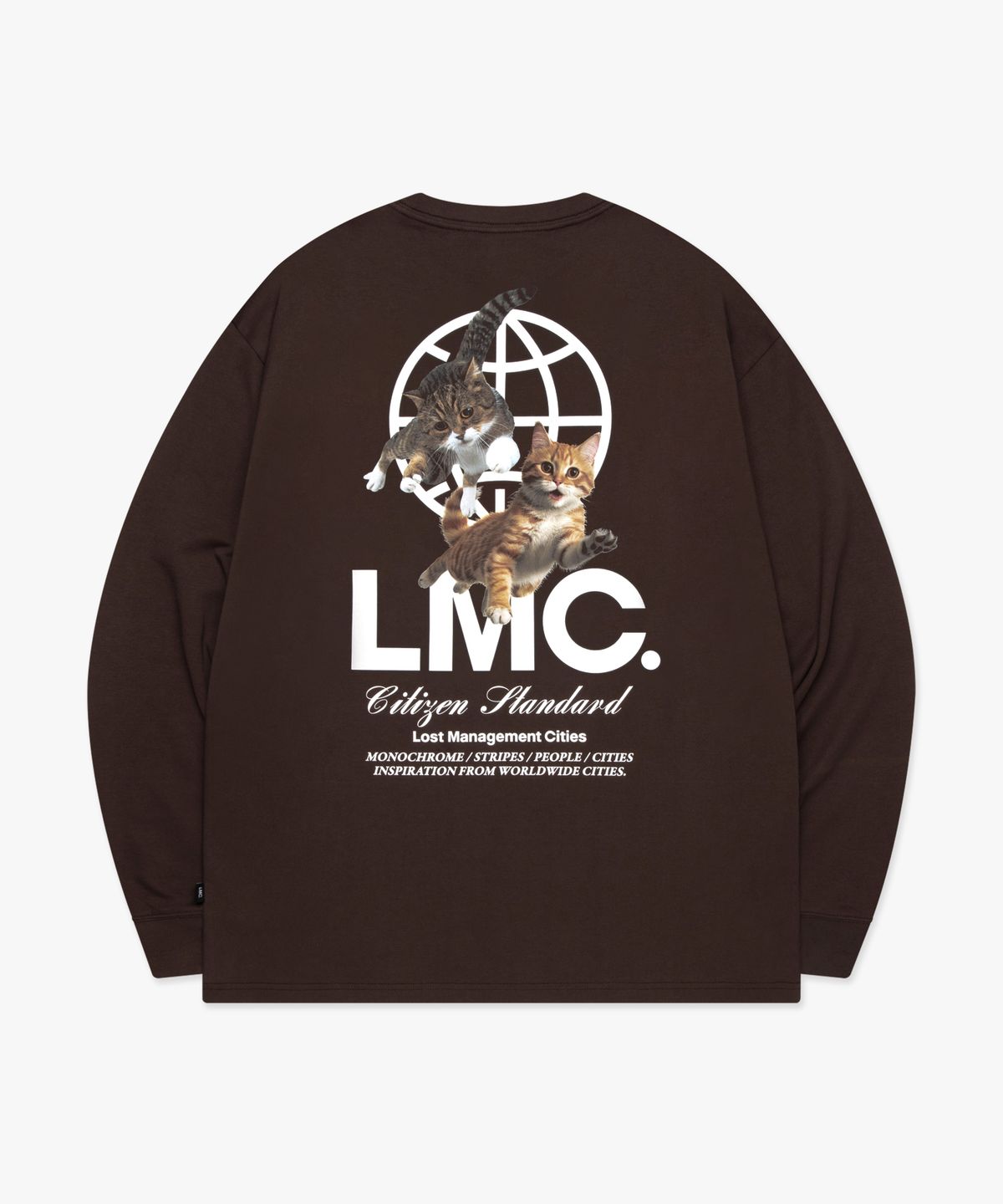 엘엠씨(LMC) FLYING CATS LONG SLV TEE brown