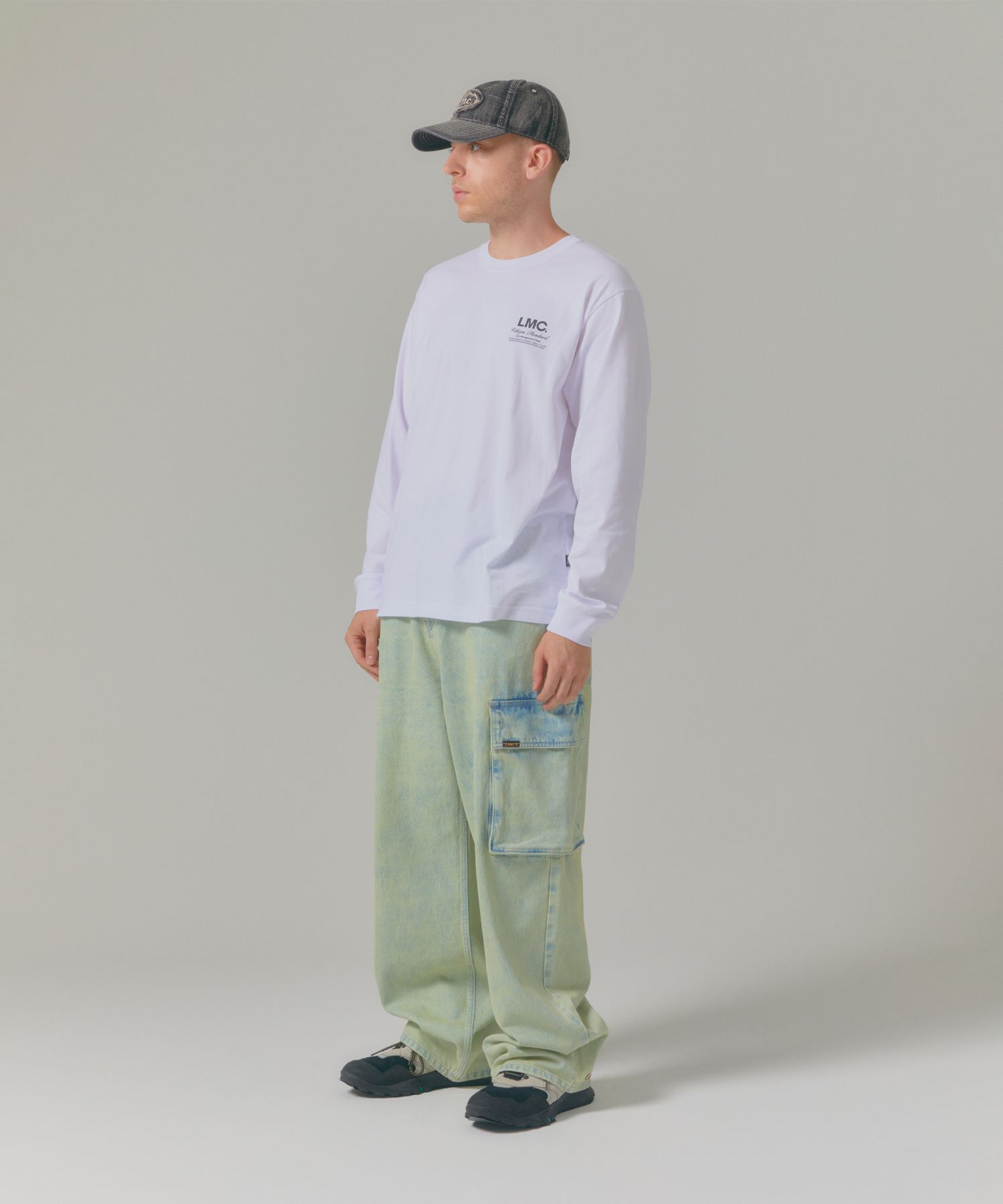 [LMC]UNISEX●FLYING CATS LONG SLV TEE MUSINSA | LMC FLYING CATS LONG SLV TEE light heather gray