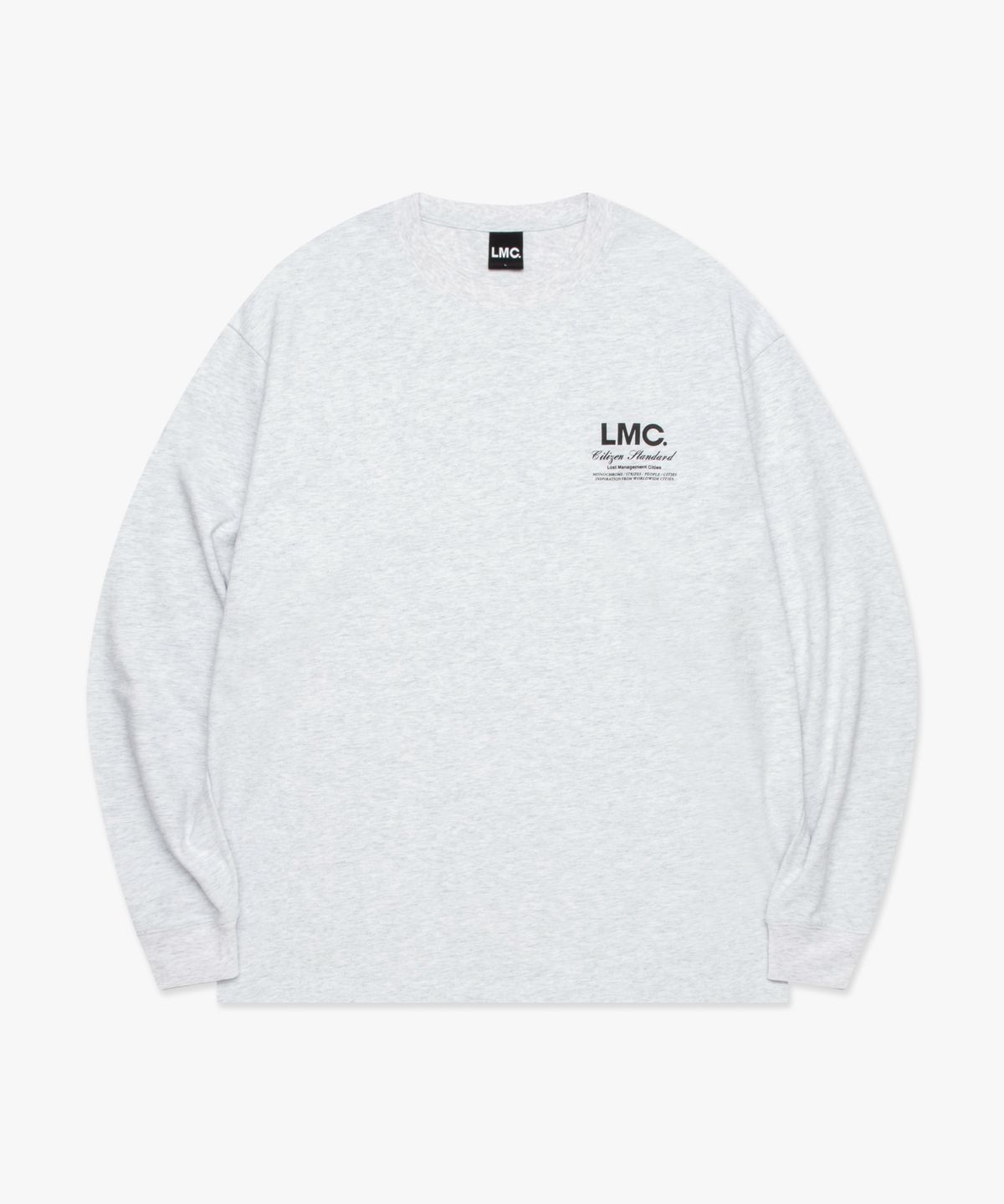 엘엠씨(LMC) FLYING CATS LONG SLV TEE light heather gray
