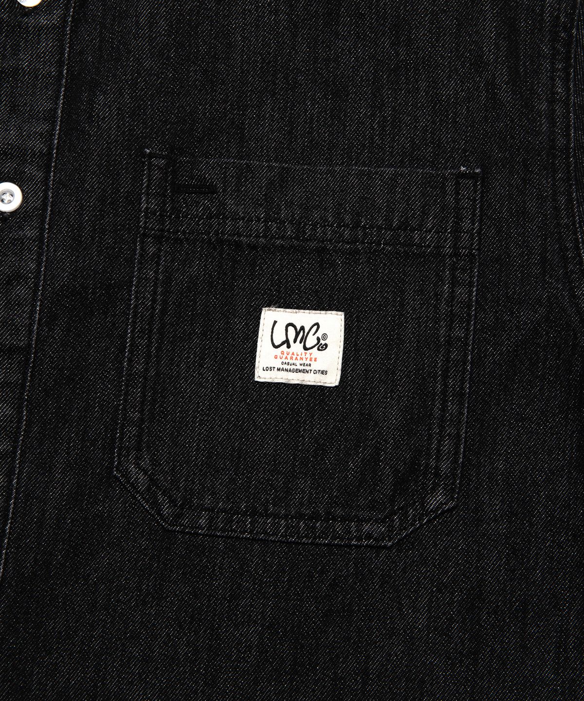엘엠씨(LMC) OVERSIZED DENIM SHIRT Black