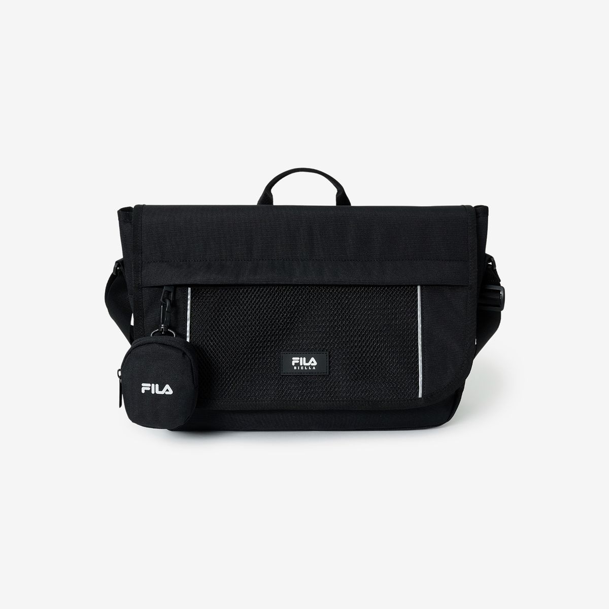 휠라 키즈(FILA KIDS) 파우치키링 메신저백(FK3BCH1014XBLK)