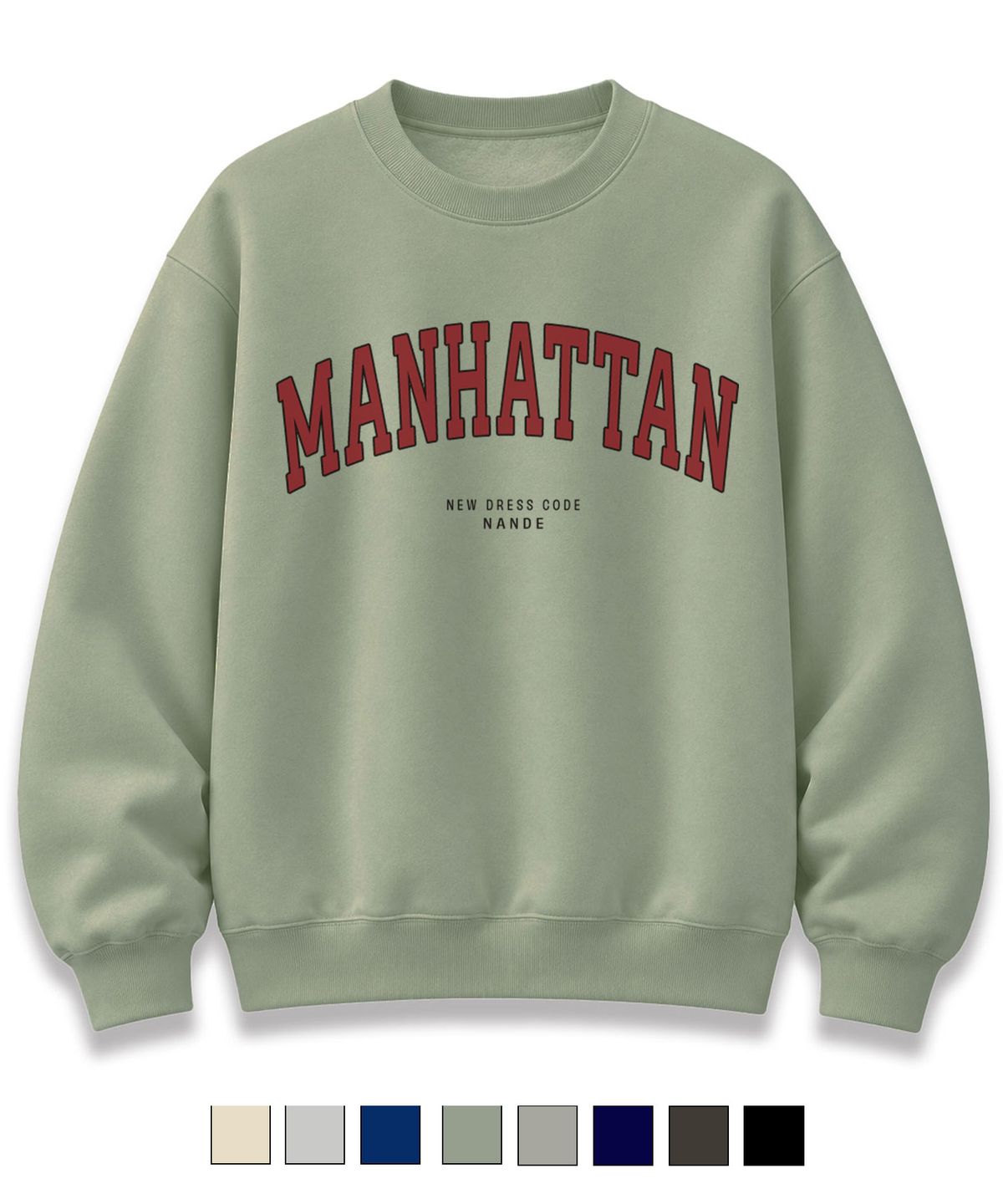 난데(NANDE) MANHATTAN 프린팅 오버핏 맨투맨 스웻셔츠 8color