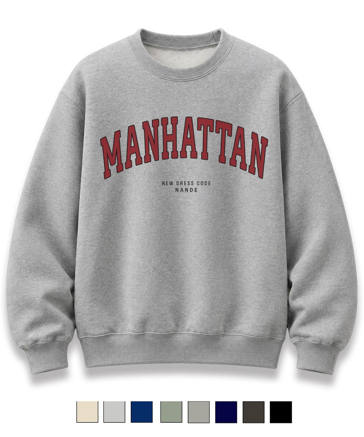 난데(NANDE) MANHATTAN 프린팅 오버핏 맨투맨 스웻셔츠 8color