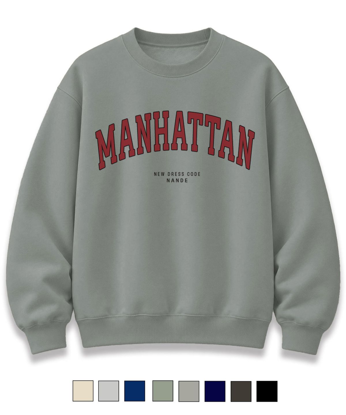 난데(NANDE) MANHATTAN 프린팅 오버핏 맨투맨 스웻셔츠 8color