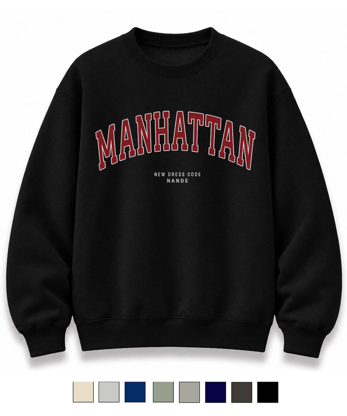 난데(NANDE) MANHATTAN 프린팅 오버핏 맨투맨 스웻셔츠 8color