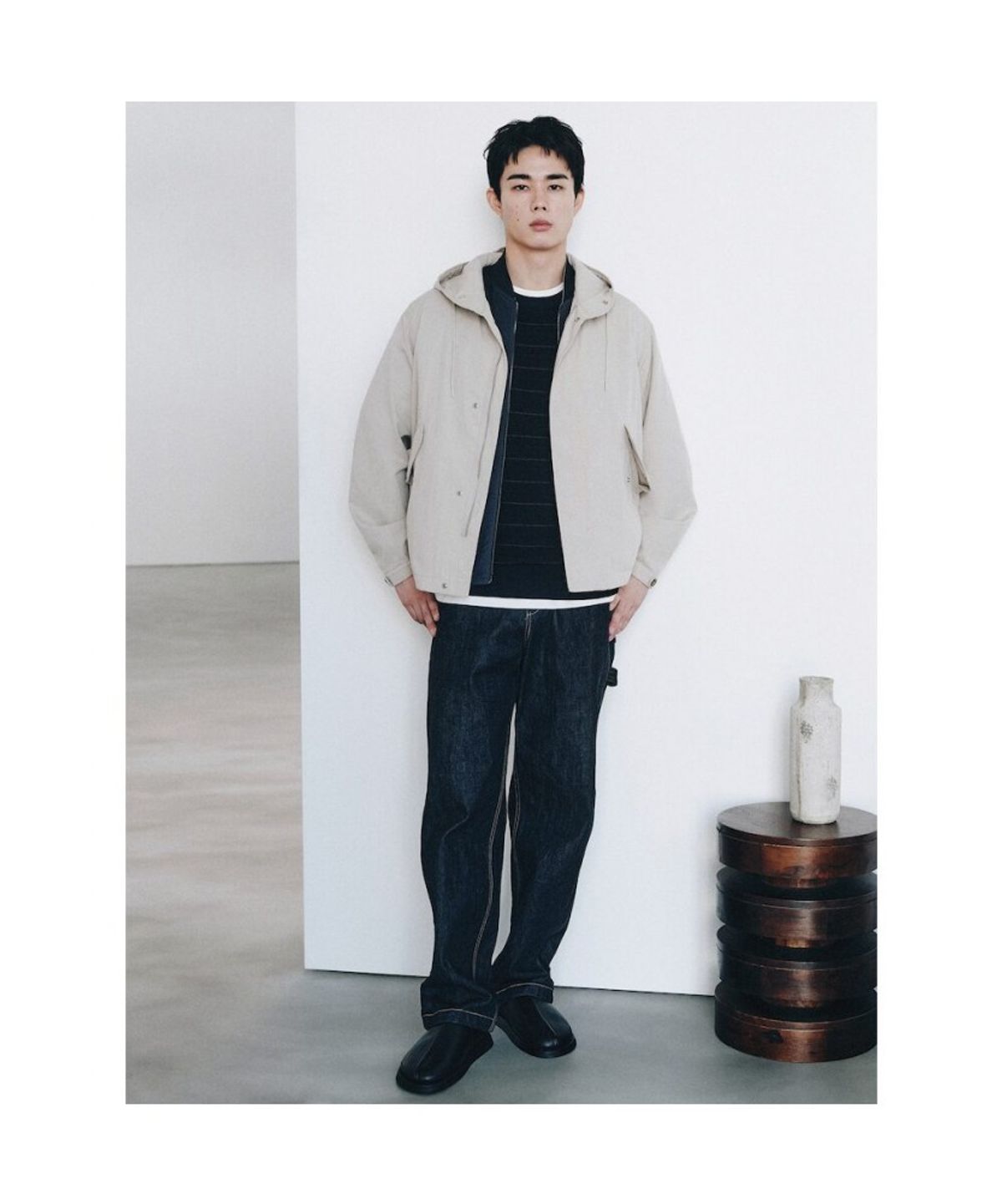 시프트지(SHIFT.G) Round Vest  Navy