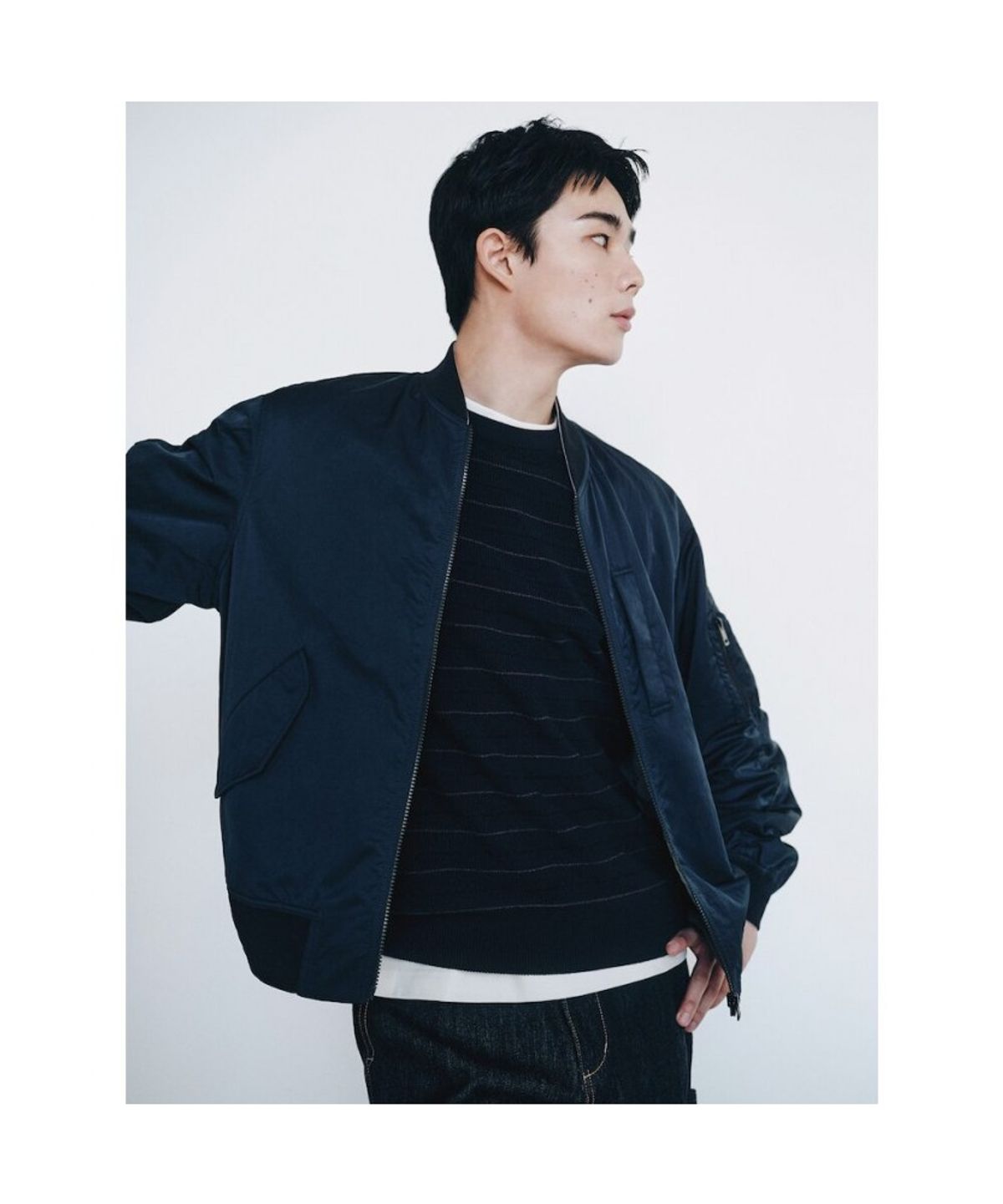 시프트지(SHIFT.G) Round Vest  Navy