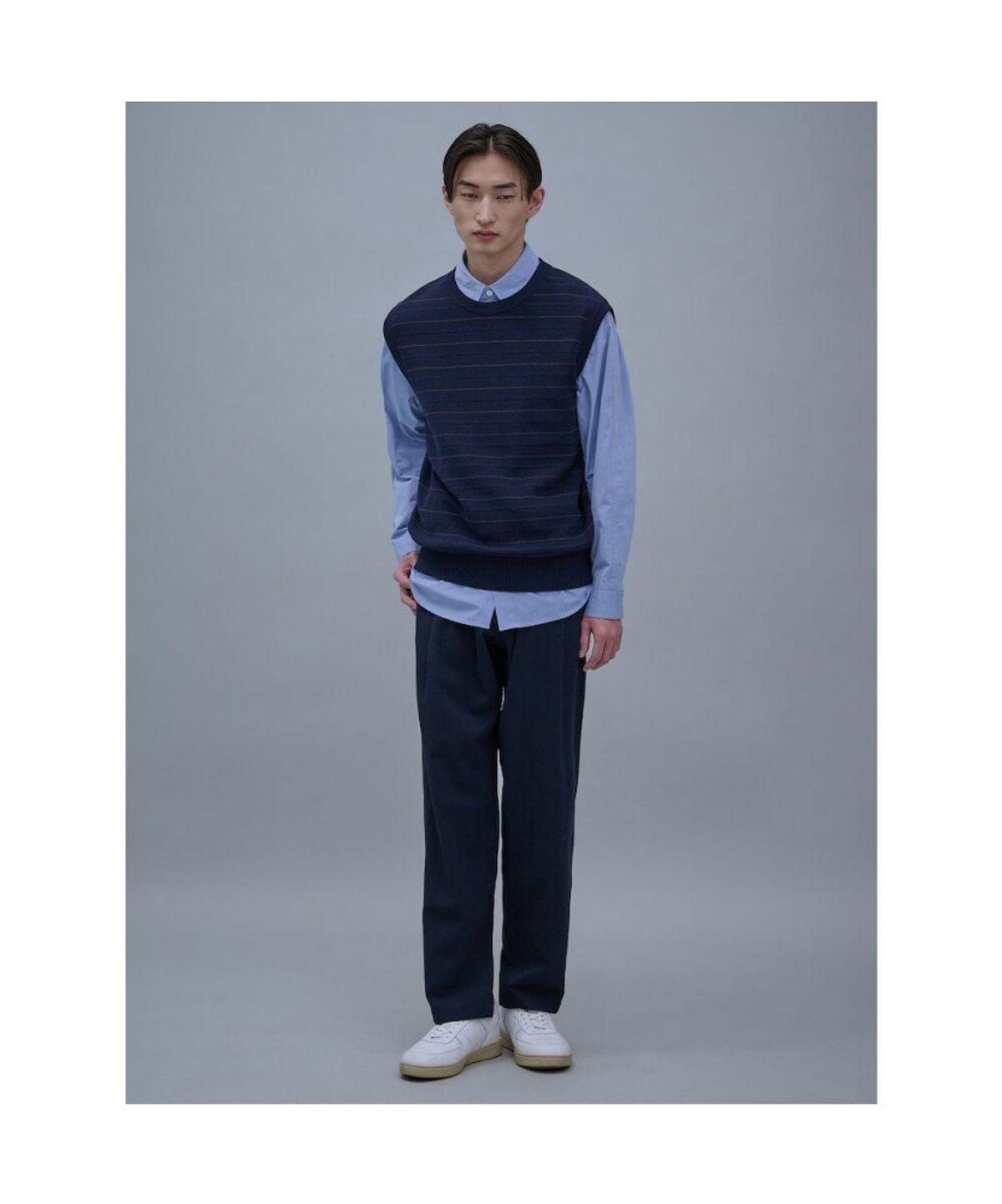 시프트지(SHIFT.G) Round Vest  Navy