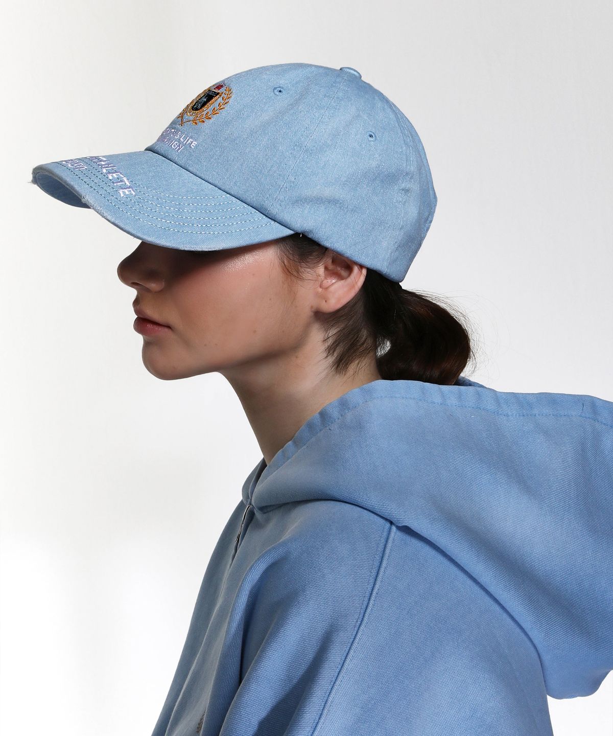 알브이디(RVD) (American Casual Campaign) 피그먼트 데미지드 볼캡 (베이비블루)