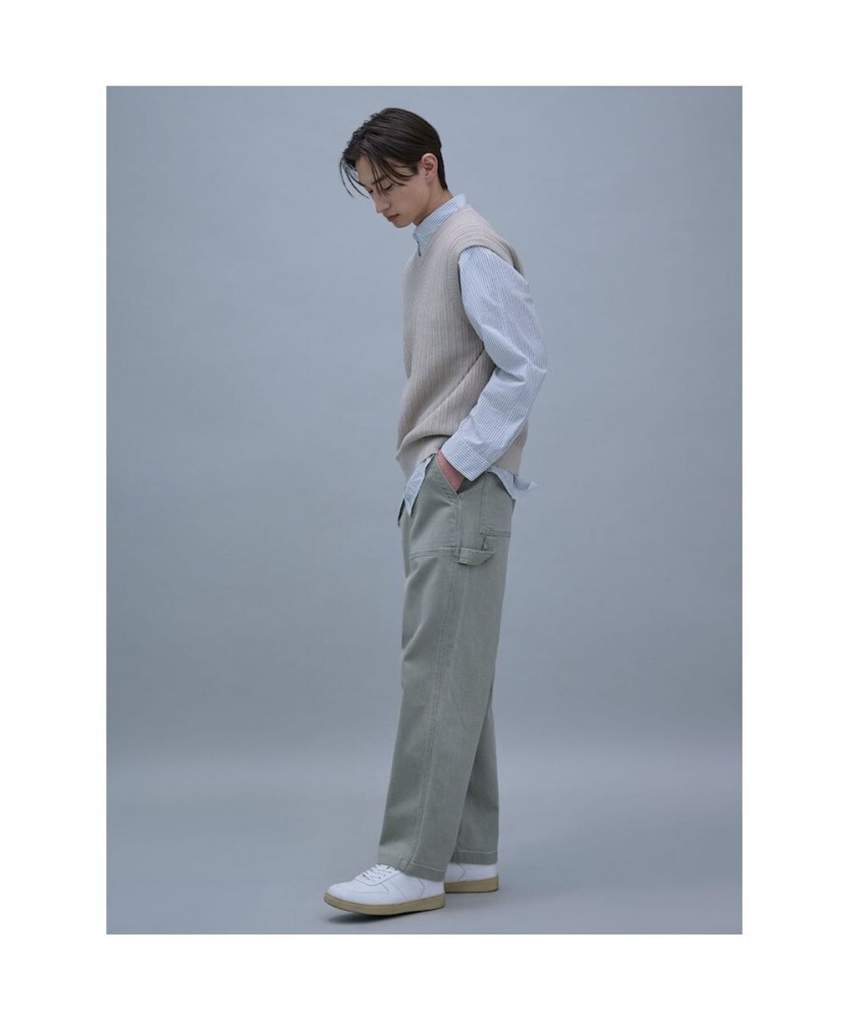 시프트지(SHIFT.G) Vneck Vest  Beige