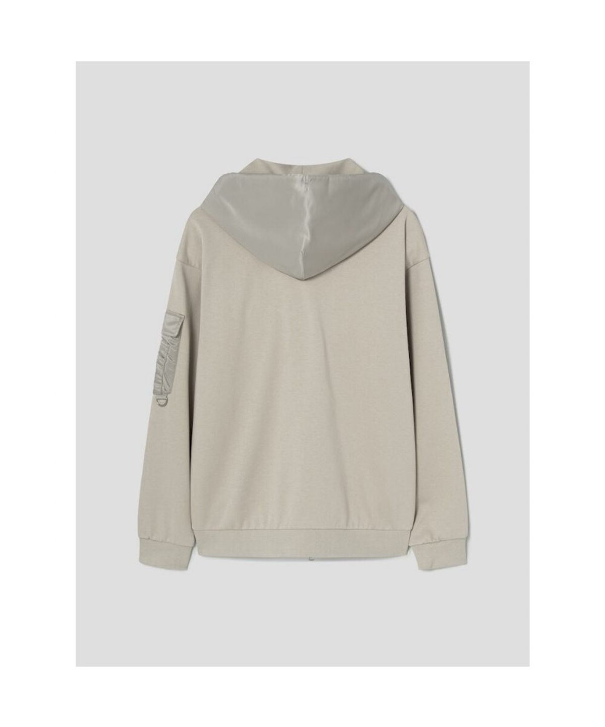시프트지(SHIFT.G) Woven Mix Hood zipup  Beige