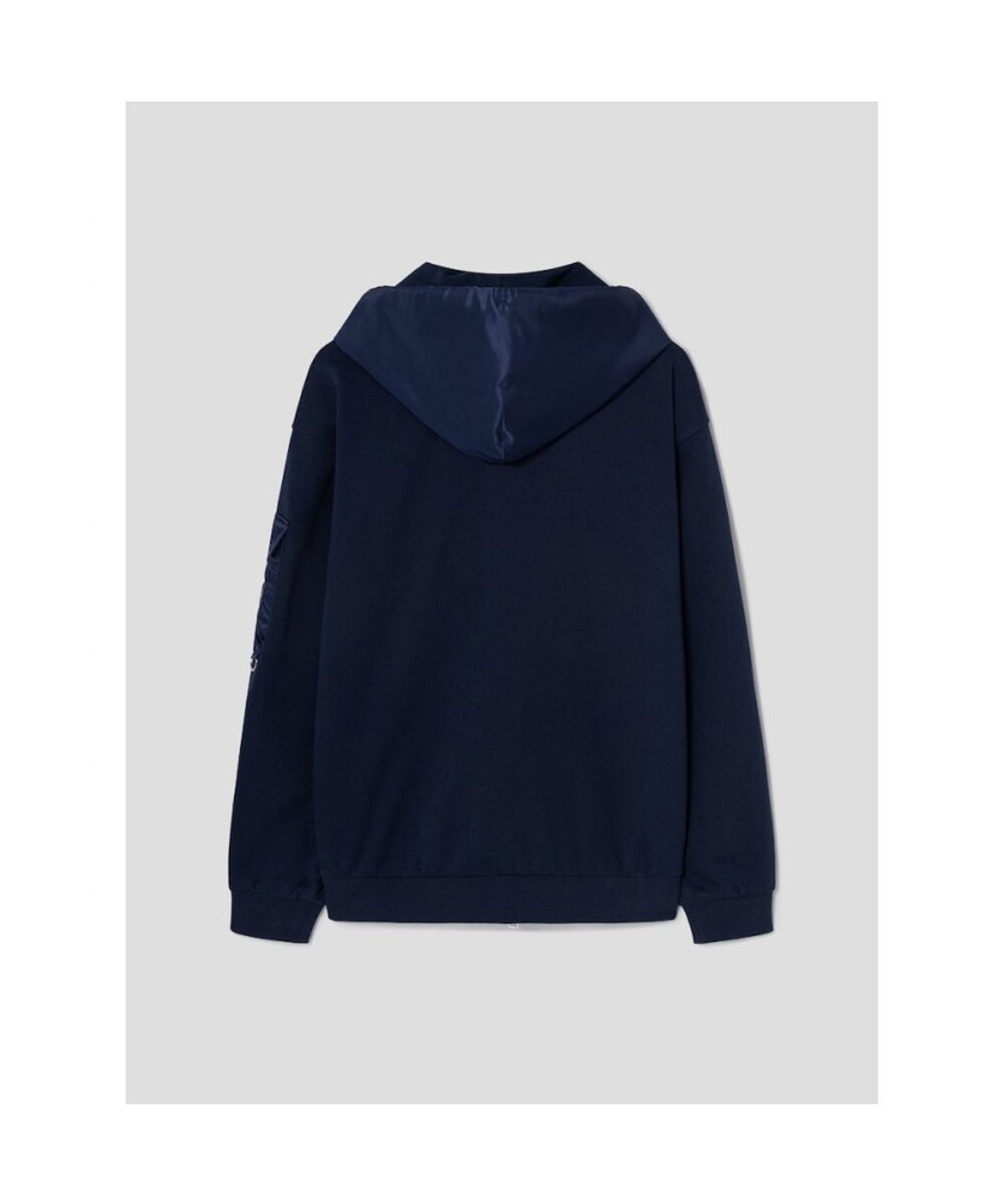 시프트지(SHIFT.G) Woven Mix Hood zipup  Navy