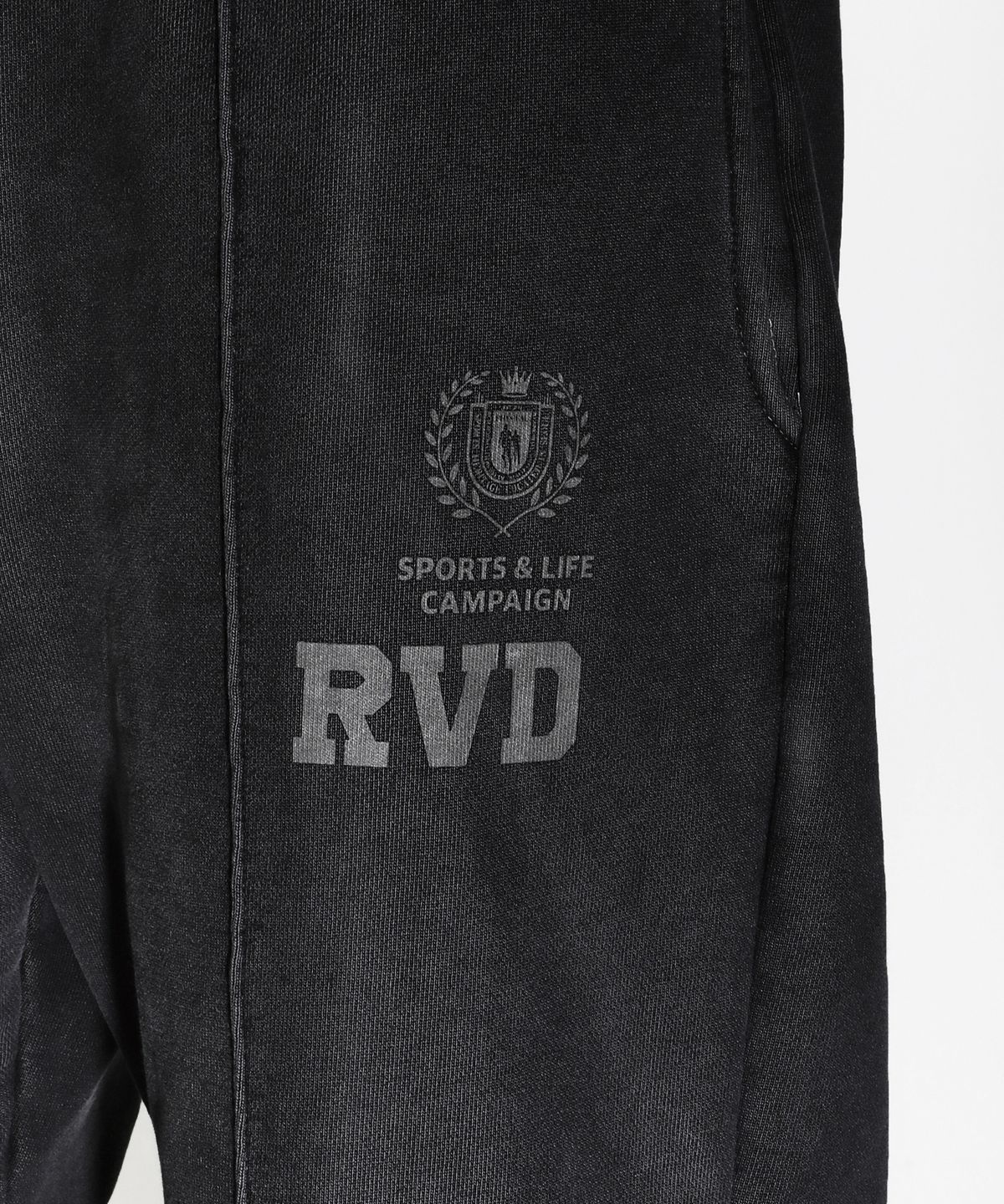 알브이디(RVD) (American Casual Campaign) 1000g 피그먼트 스트레이트 루즈핏 스웻팬츠 (아이언그레이)