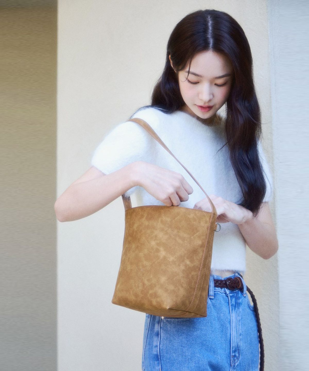 아오하(AHOHA) 리즈 숄더백 카멜