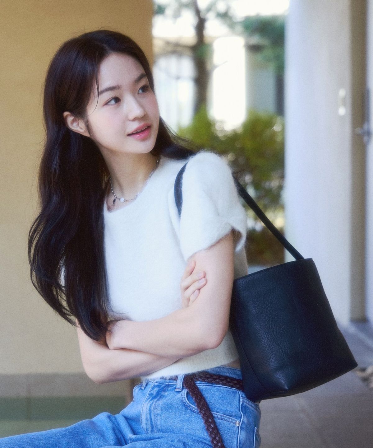 아오하(AHOHA) 리즈 숄더백 블랙