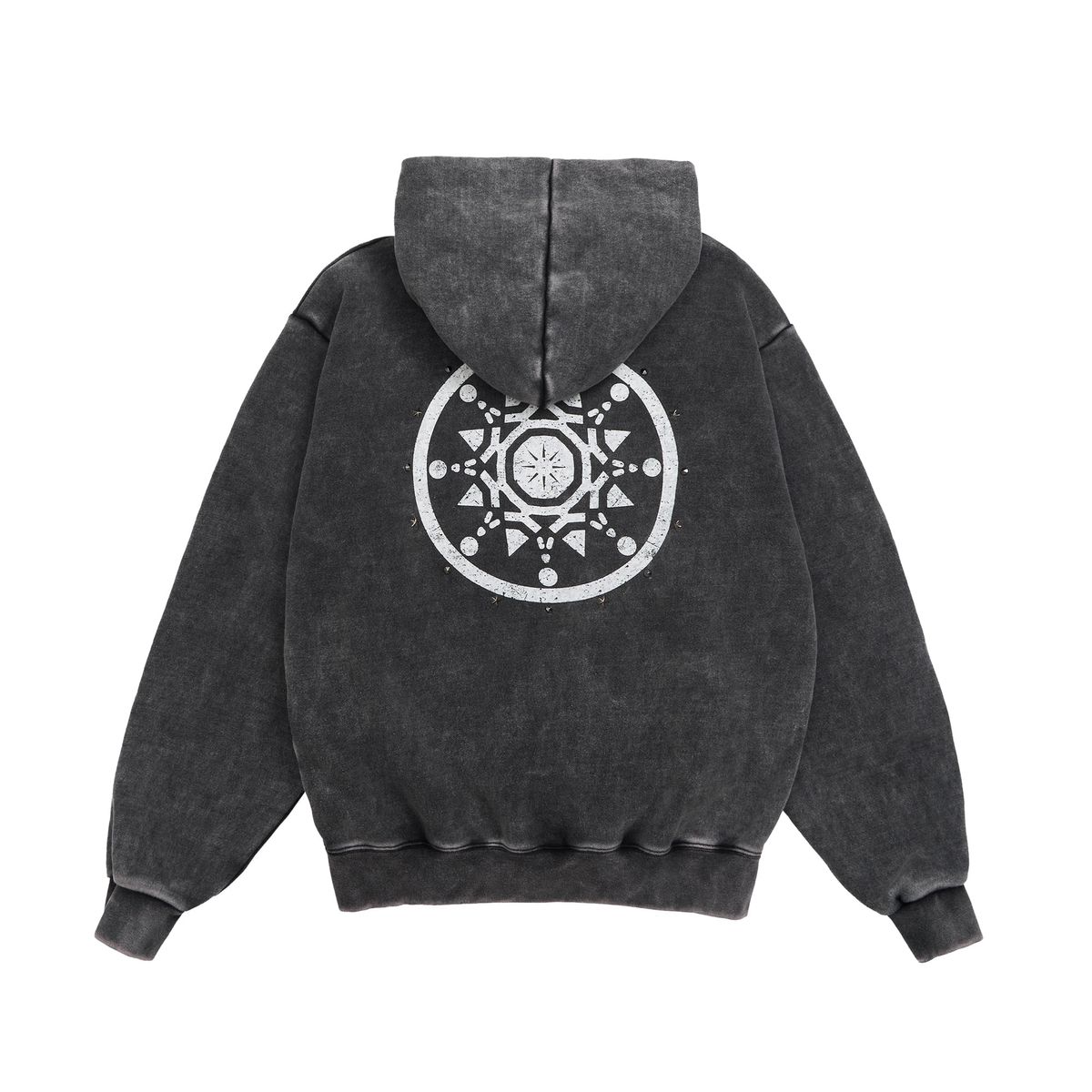노쿨러스(NOSCOULEURS) ETHINIC STUD ZIP HOODIE BLACK