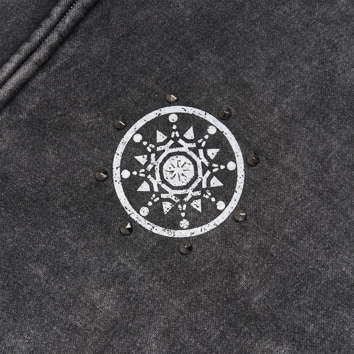 노쿨러스(NOSCOULEURS) ETHINIC STUD ZIP HOODIE BLACK