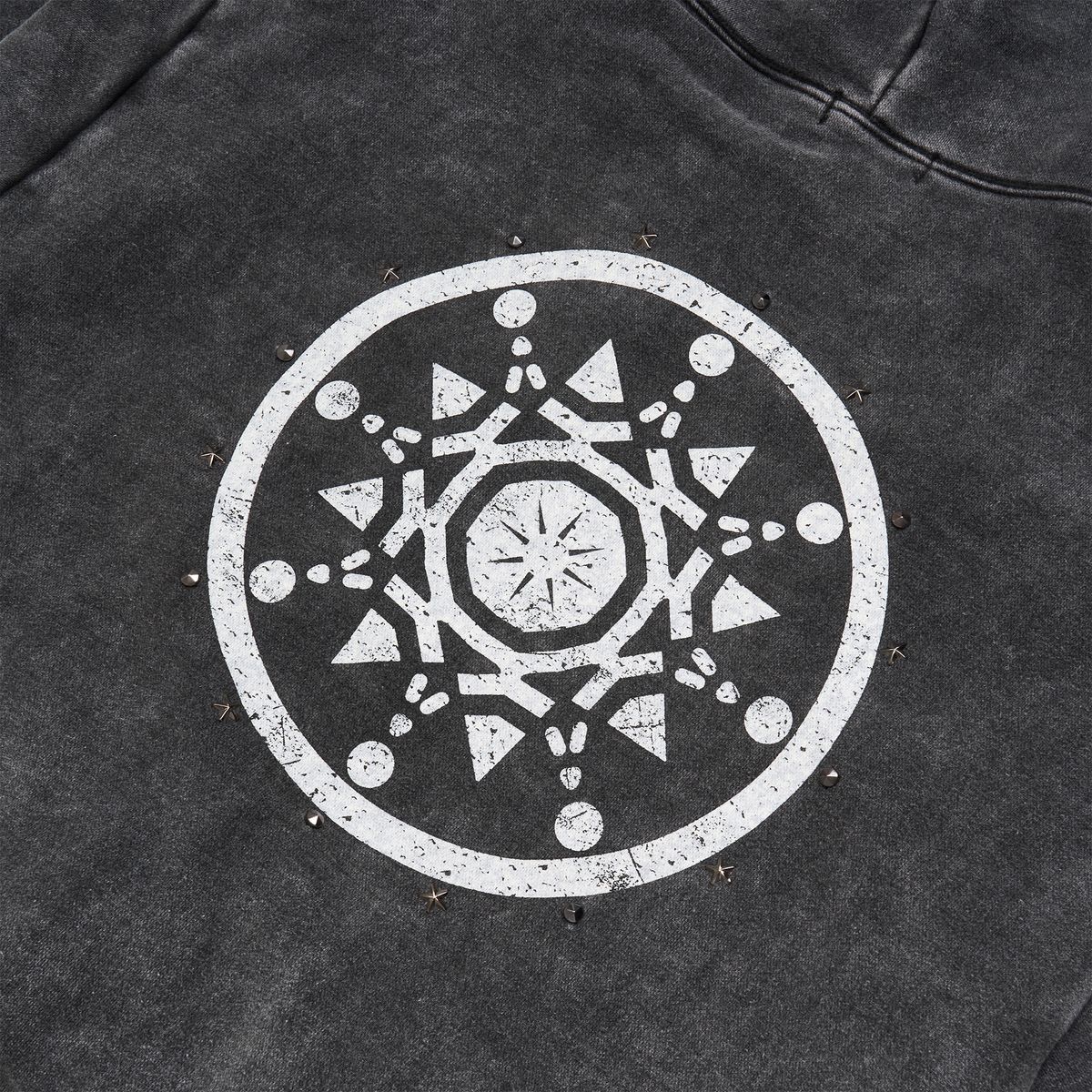 노쿨러스(NOSCOULEURS) ETHINIC STUD ZIP HOODIE BLACK