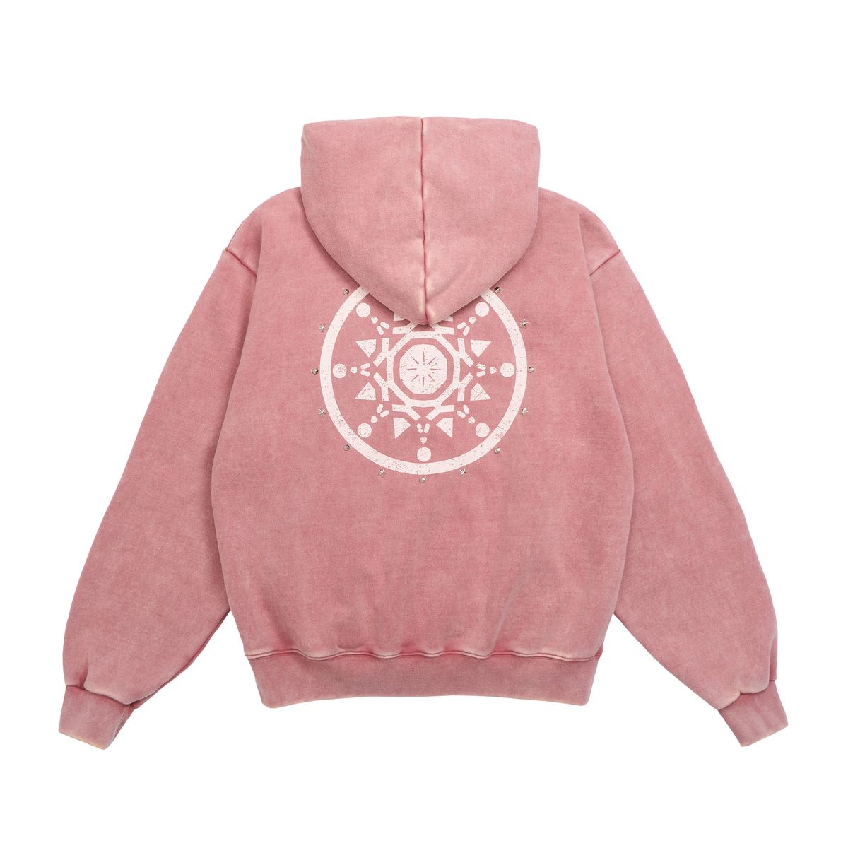 노쿨러스(NOSCOULEURS) ETHINIC STUD ZIP HOODIE PINK