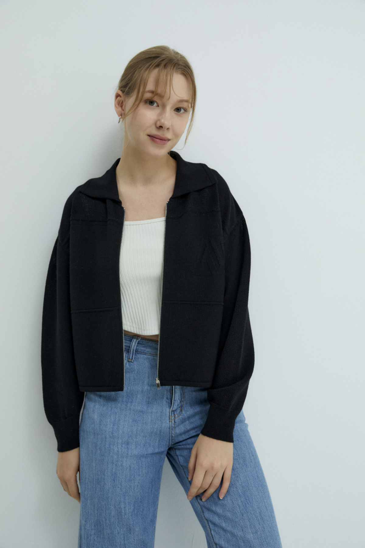 아코디코(ACODICO) 스카이 메쉬 집업 점퍼