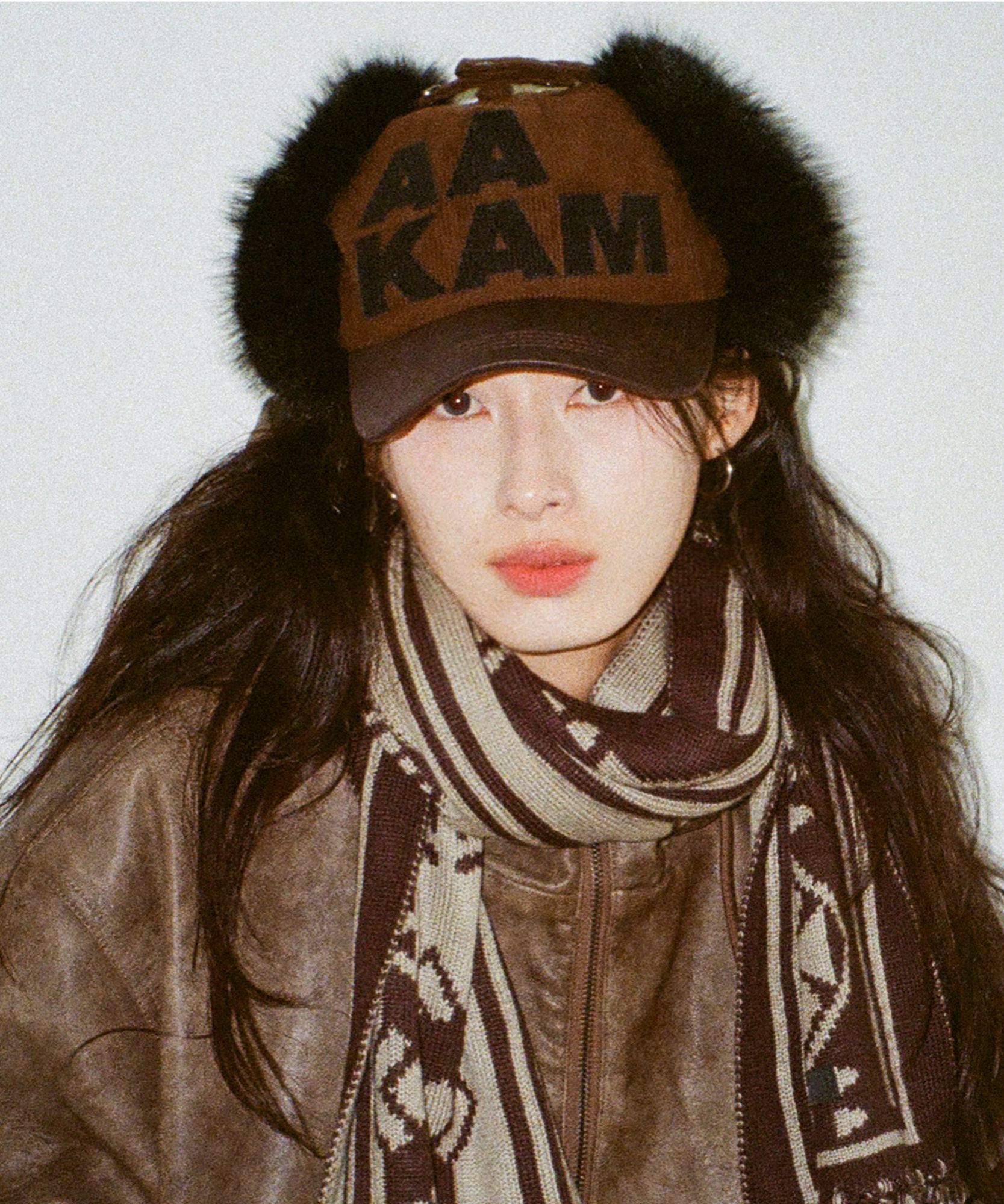 ◆AAKAM◆ Leather Mixed Trapper Cap Brown MUSINSA | AAKAM Leather Mixed Trapper Cap (Brown)