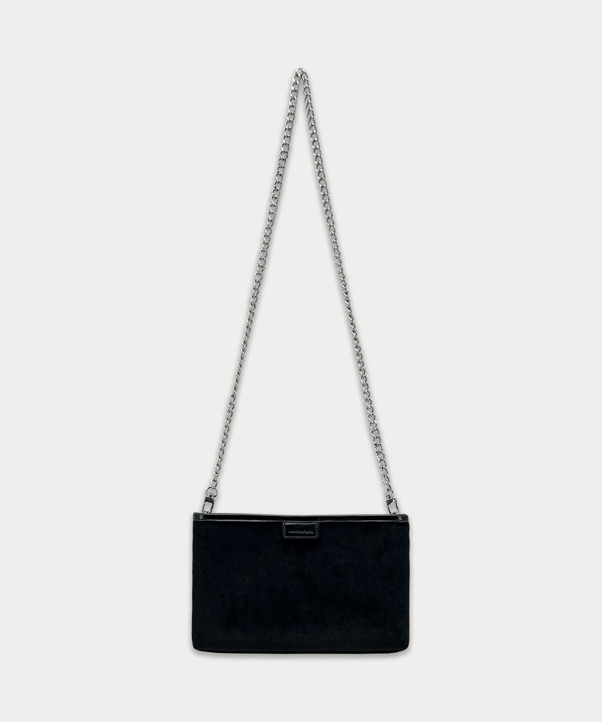 썸웨어버터(SOMEWHEREBUTTER) Velvet Mini Chain Toast Bag - Velvet Black