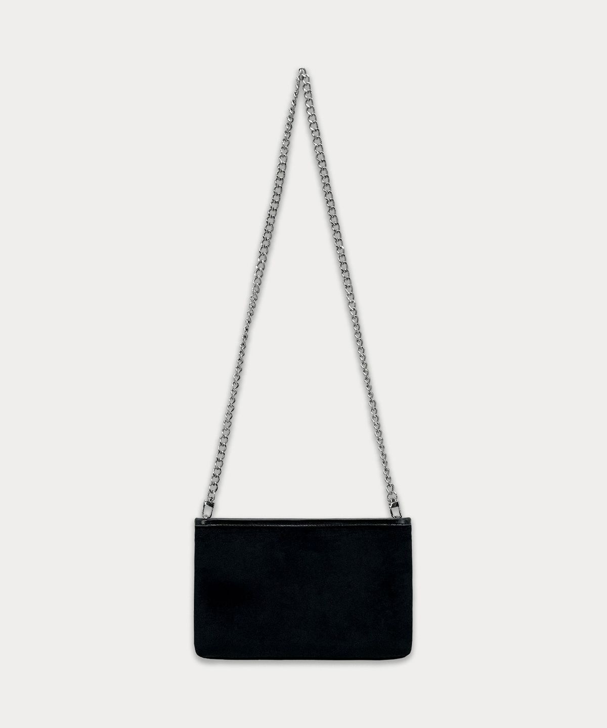 썸웨어버터(SOMEWHEREBUTTER) Velvet Mini Chain Toast Bag - Velvet Black