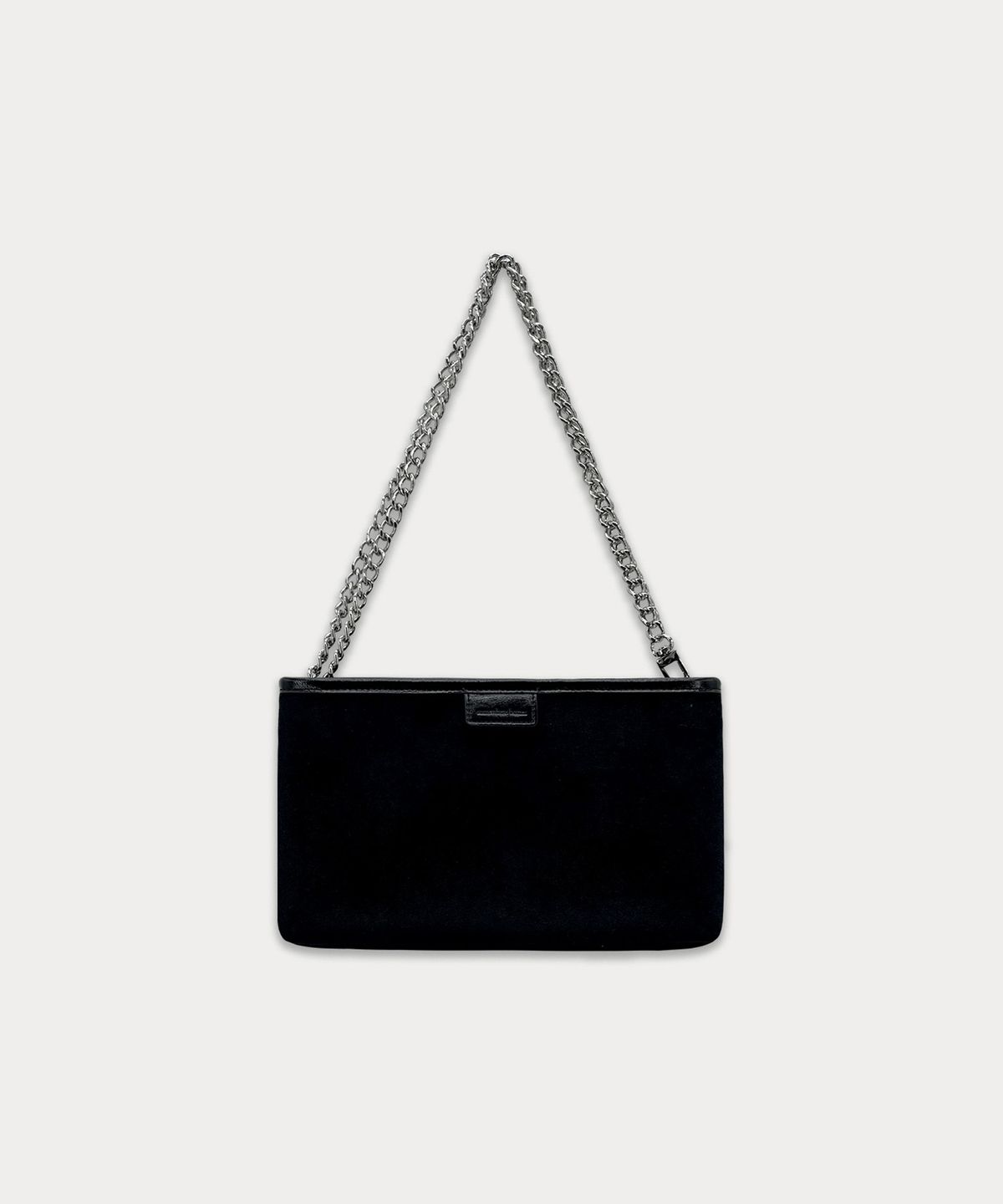 썸웨어버터(SOMEWHEREBUTTER) Velvet Mini Chain Toast Bag - Velvet Black