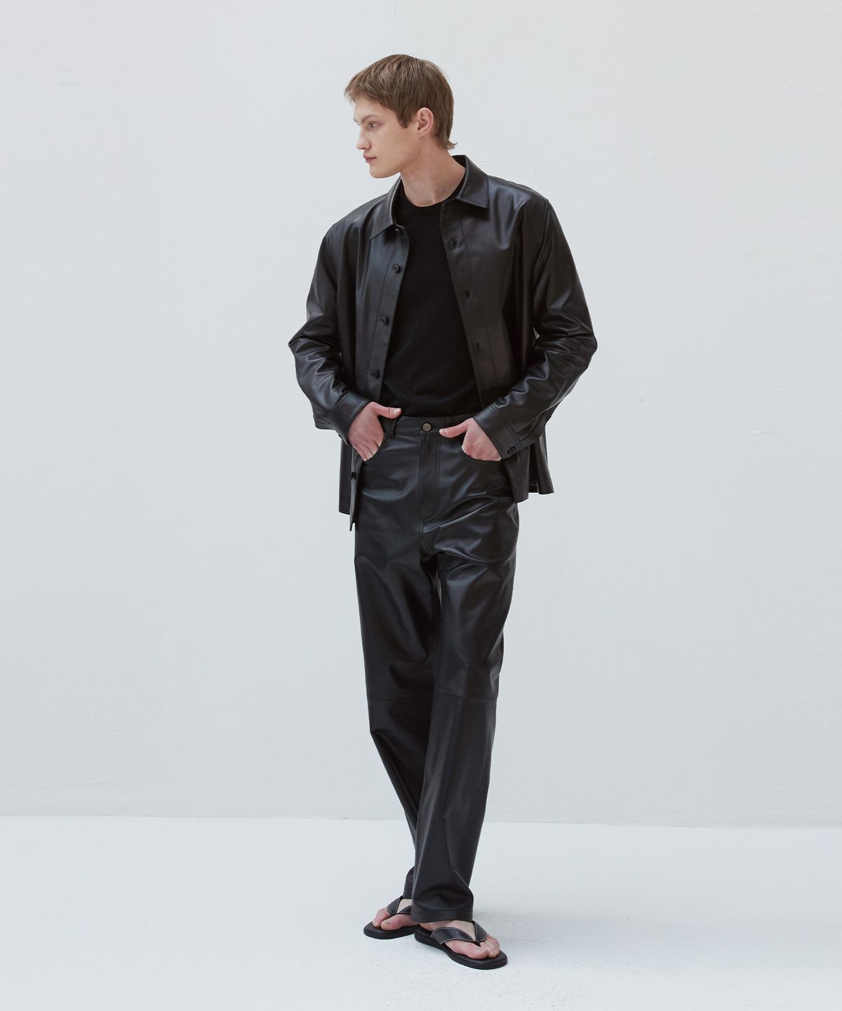 베르데마르(VERDEMAR) 이태리 나파 램스킨 릴렉스 핏 팬츠