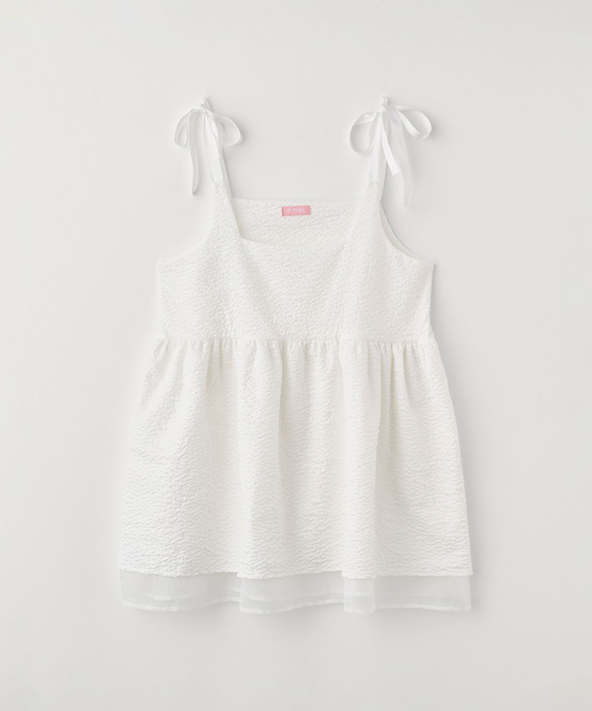 셀리테일즈(CELITAILS) FLOWER EMBO BUSTIER DRESS_IVORY