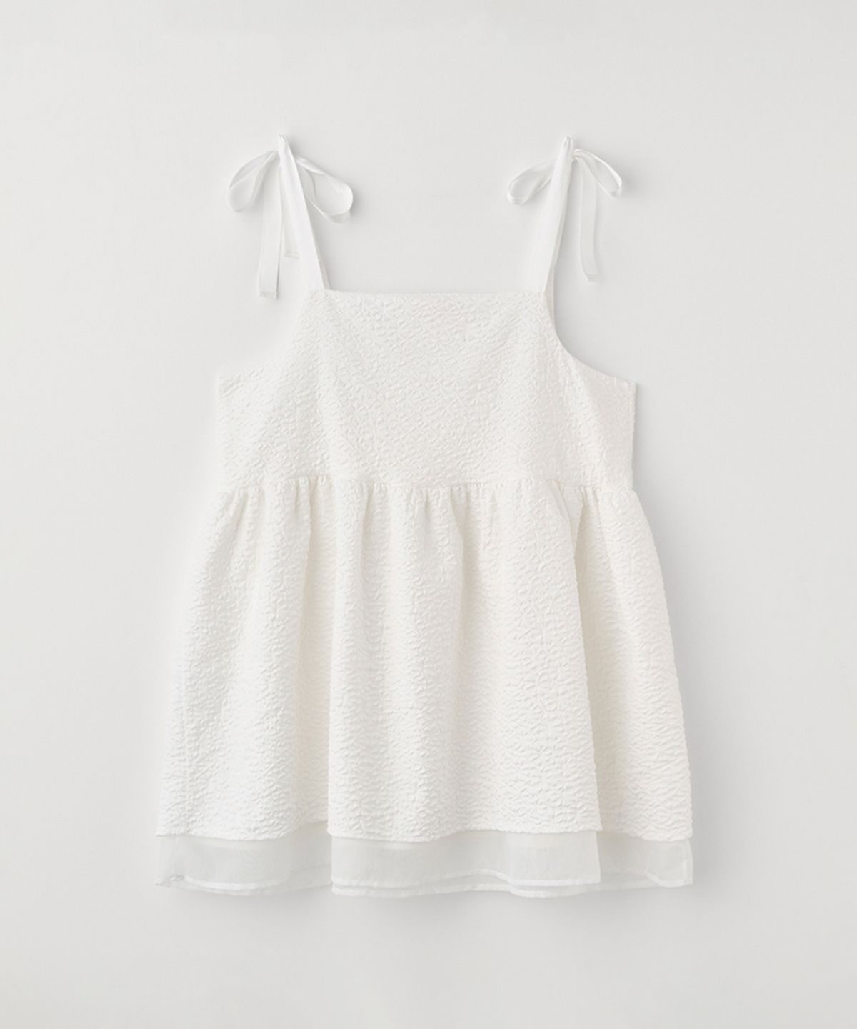 셀리테일즈(CELITAILS) FLOWER EMBO BUSTIER DRESS_IVORY