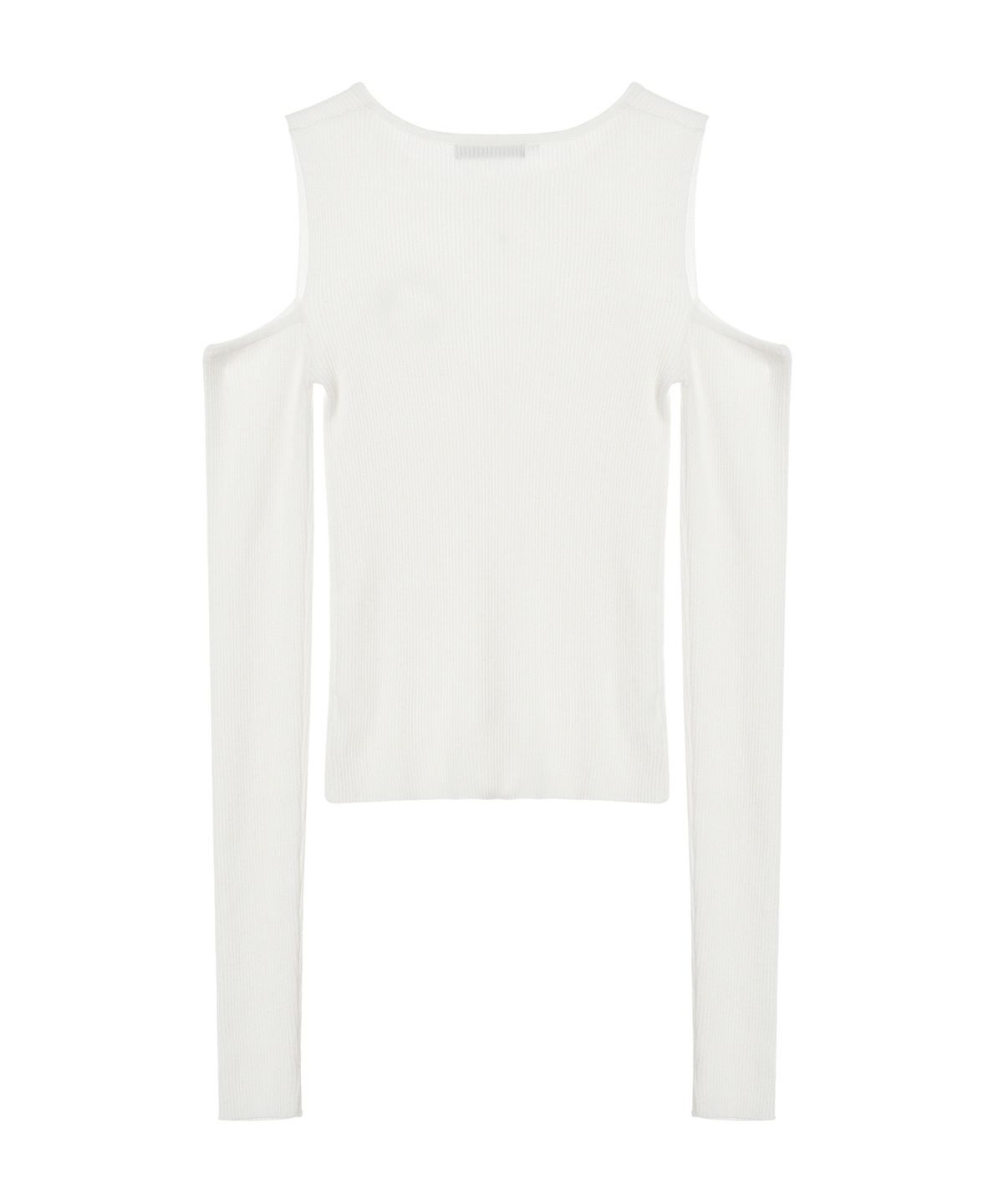 닉앤니콜(NICK&NICOLE) NICOLE WARMER RIBBED OFF SHOULDER KNIT_IVORY