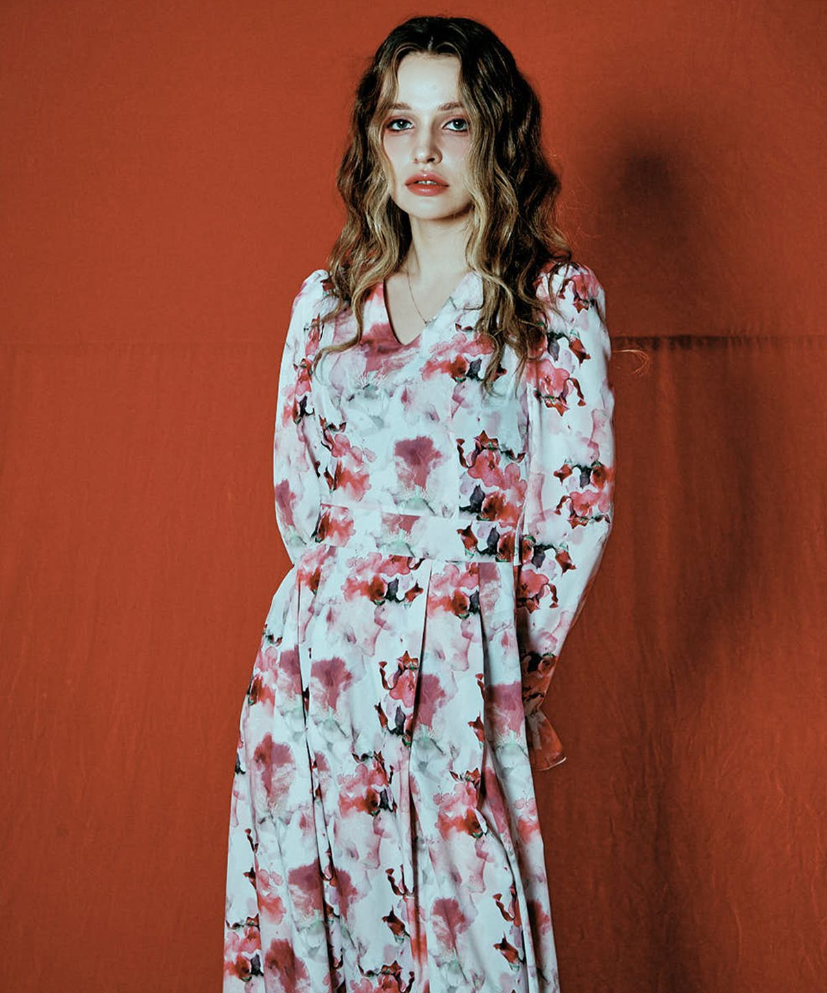 비아락테아(VIA LACTEA) floral maxi dress