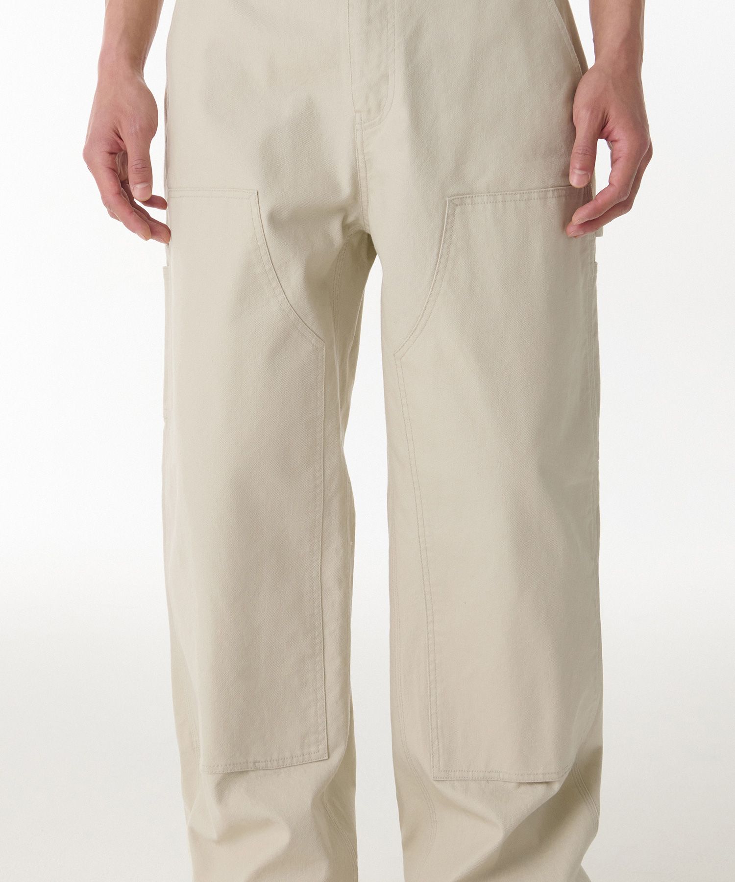 MUSINSA | MUSINSA STANDARD Canvas Wide Double Knee Carpenter