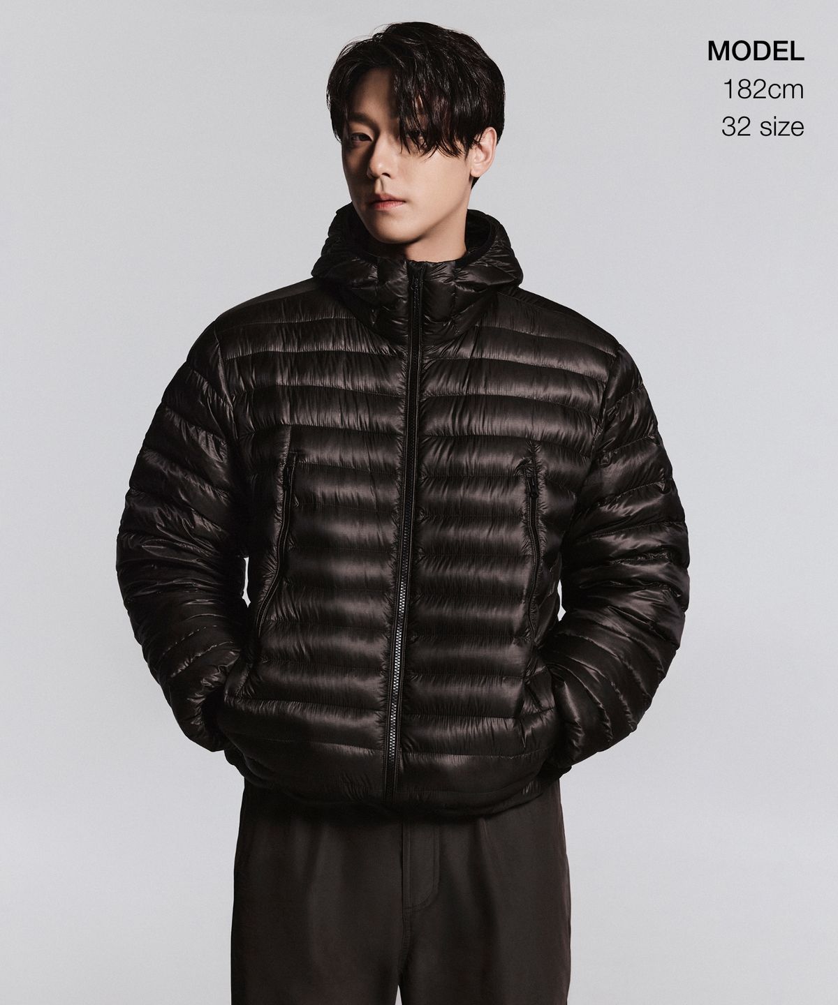 무신사 스탠다드(MUSINSA STANDARD) [시티 레저] NP 사이드 지퍼 파라슈트 팬츠 [머드 그레이]