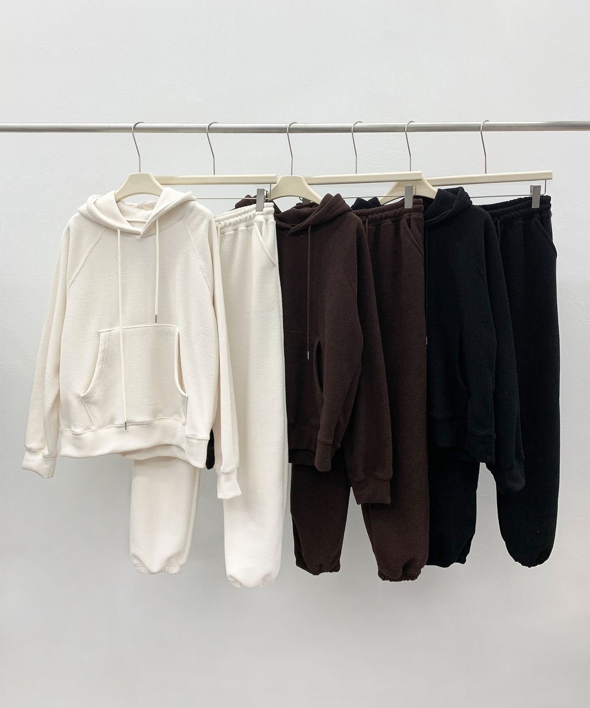 바스카라(VASCARA) [SET] [Napping] Raglan Hoodie+Pants Set Up (3colors)