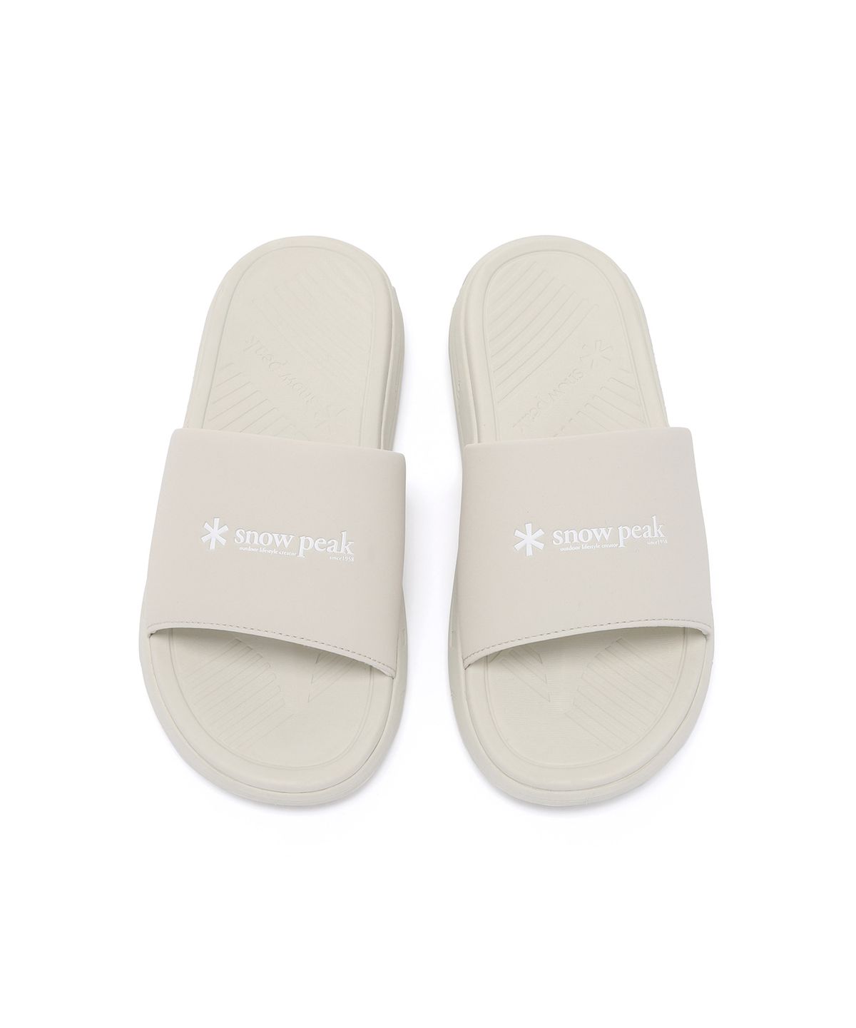 스노우피크 어패럴(SNOWPEAK APPAREL) 랜드 슬라이드 (S25ZUFSD35) Light Beige