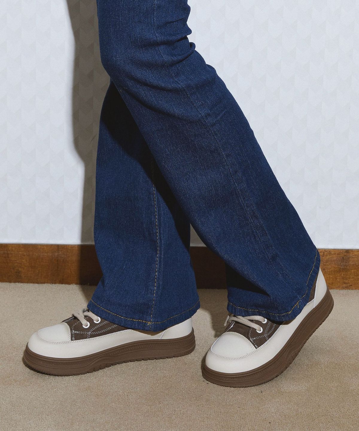 스퍼(SPUR) Boilean 소가죽 스니커즈 3cm -UA9078 (2color)