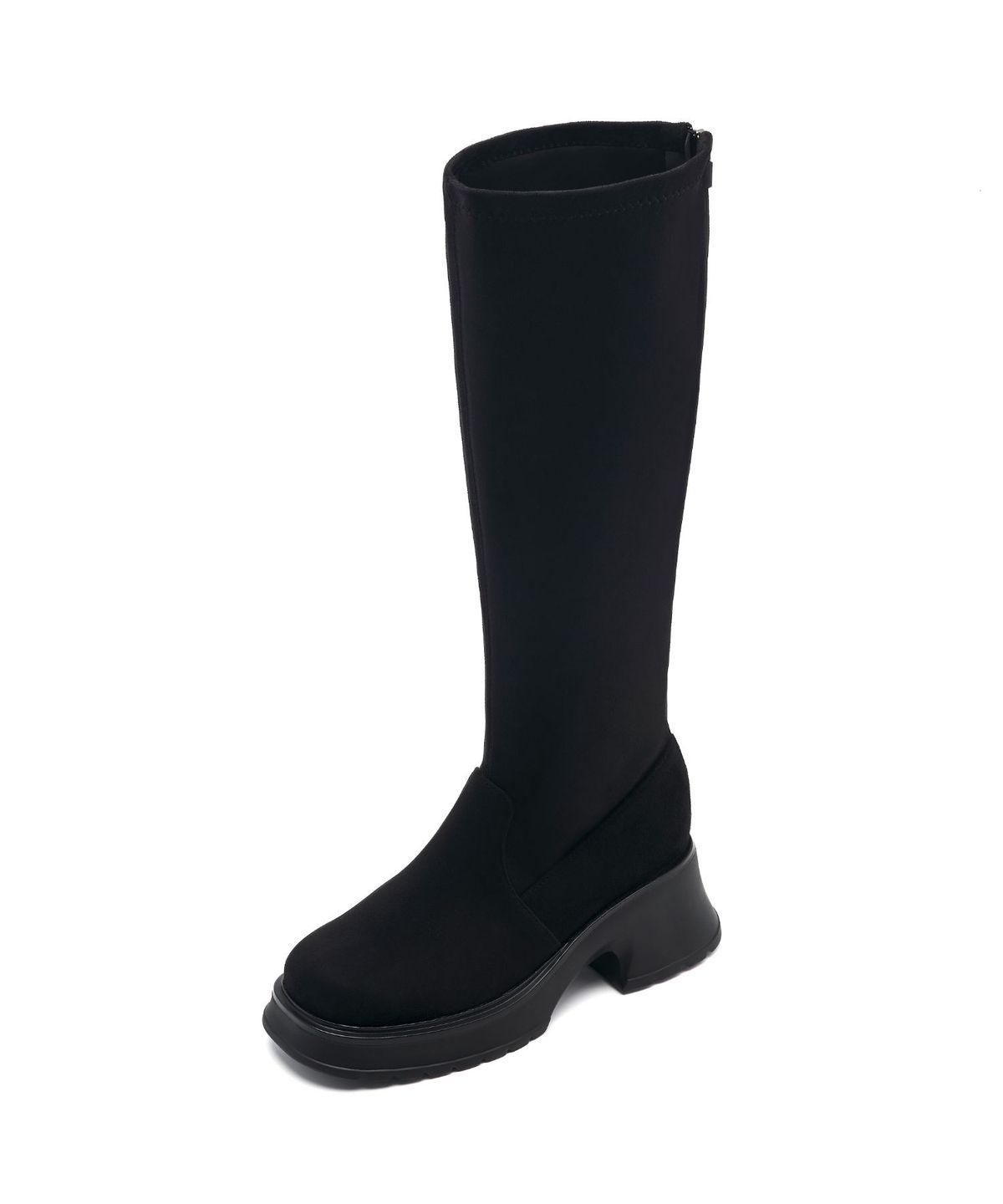 스퍼(SPUR) Cathy Minimal 스웨이드 롱부츠 6.5cm -UA8074