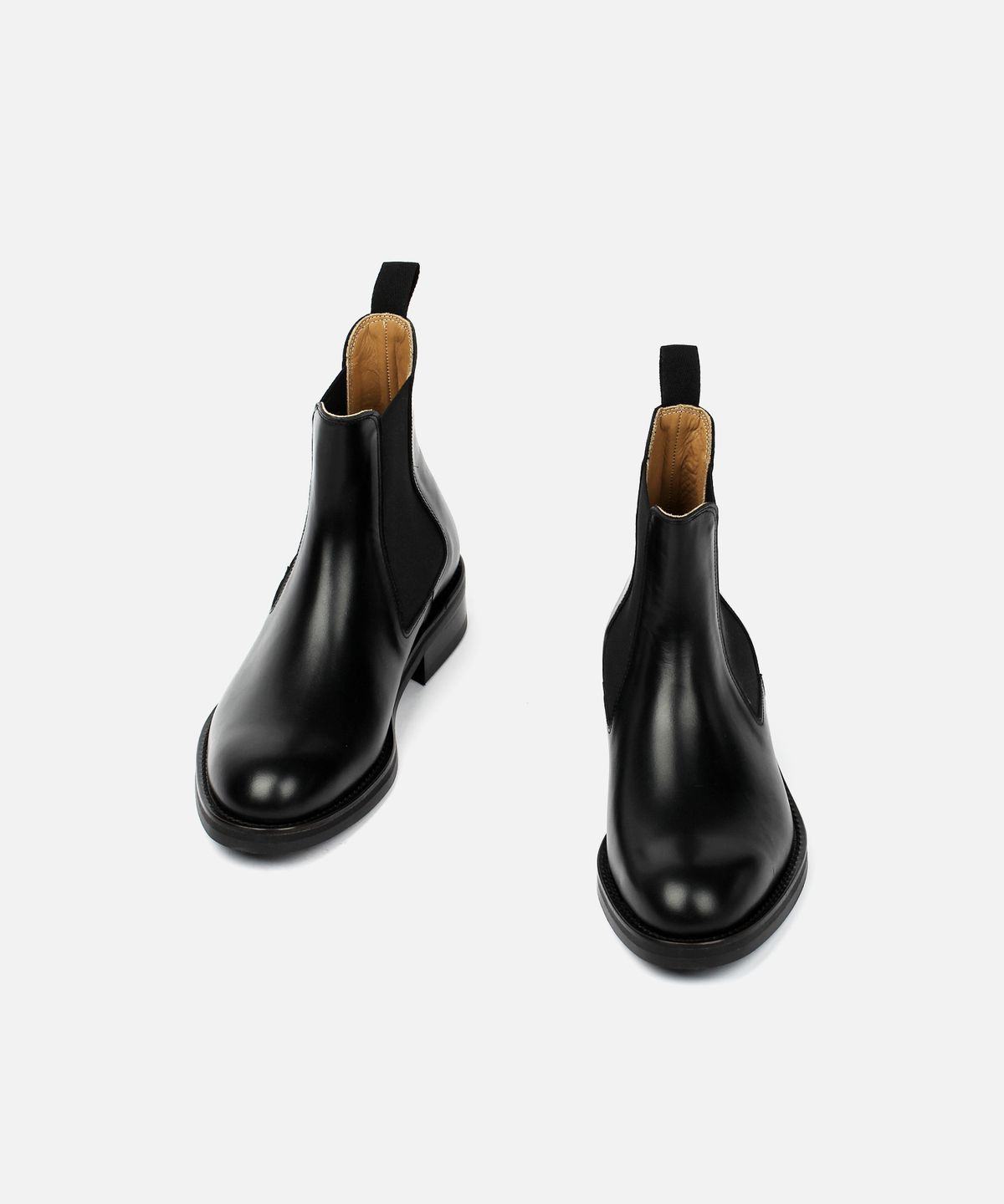 커스텀무드(CUSTOMMOOD) 웰튼 소가죽 첼시부츠 비브람솔(keep black)