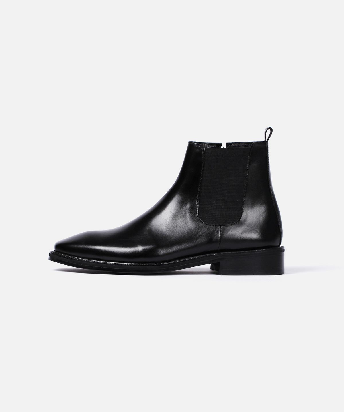 커스텀무드(CUSTOMMOOD) 리첼 소가죽 첼시부츠(black fg)