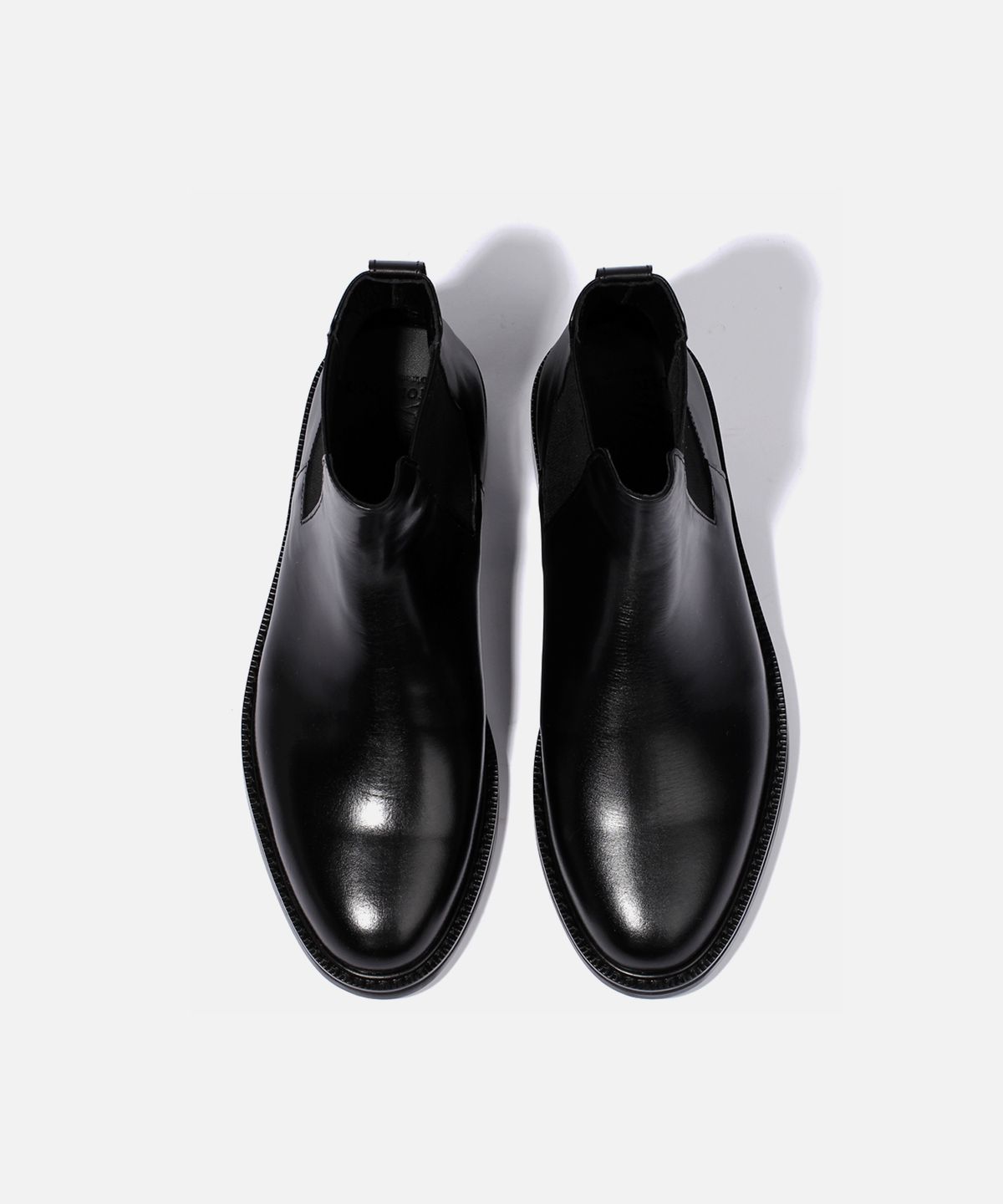 커스텀무드(CUSTOMMOOD) 히든소가죽 첼시부츠(black fg)