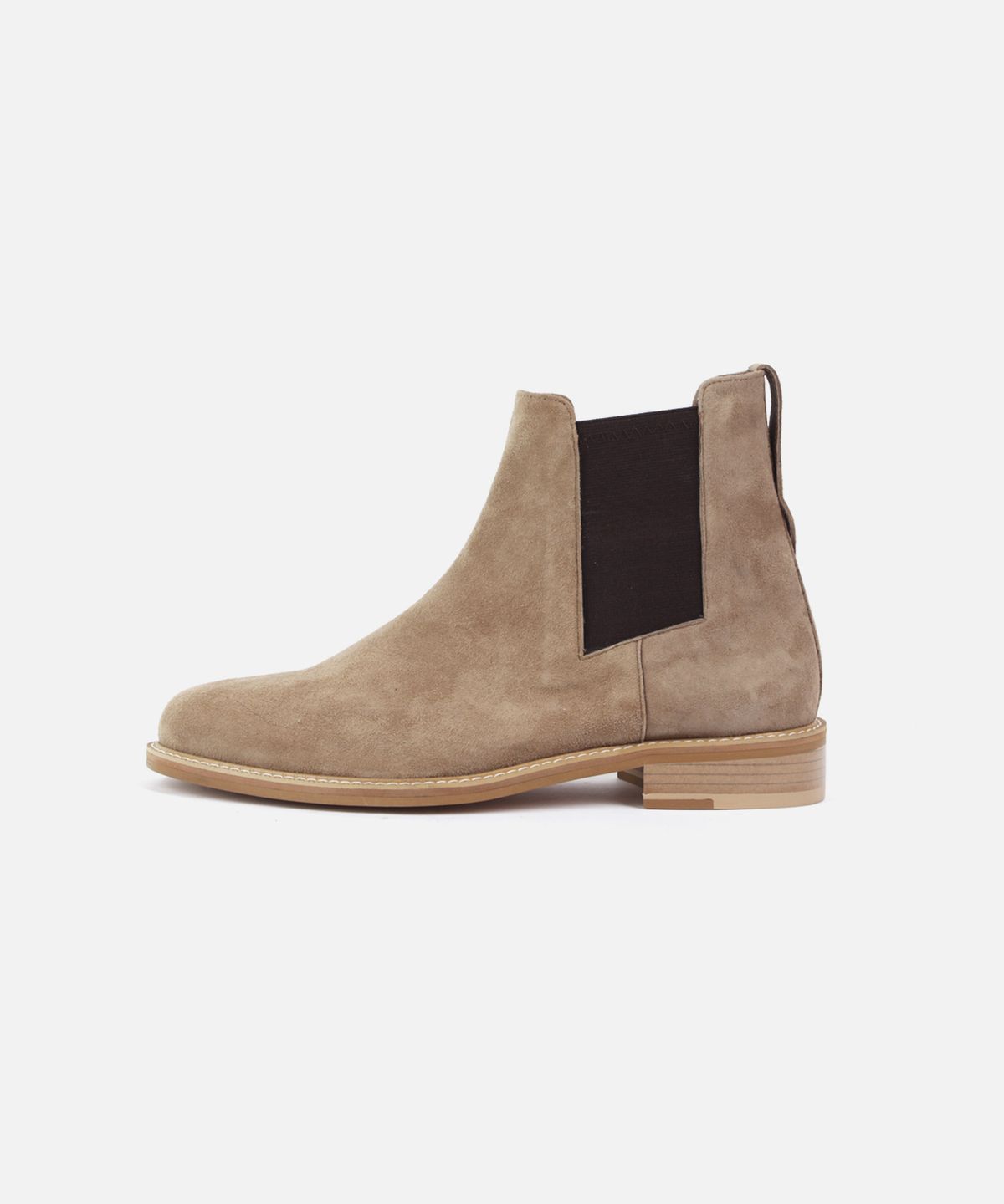 커스텀무드(CUSTOMMOOD) 멜로우 스웨이드 첼시부츠(olive khaki)