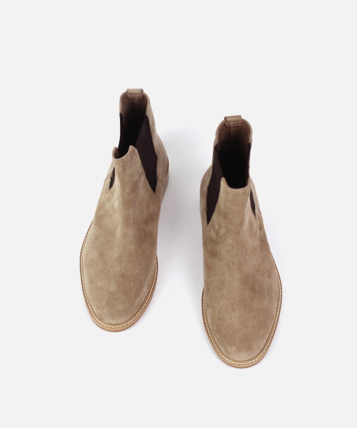 커스텀무드(CUSTOMMOOD) 멜로우 스웨이드 첼시부츠(olive khaki)