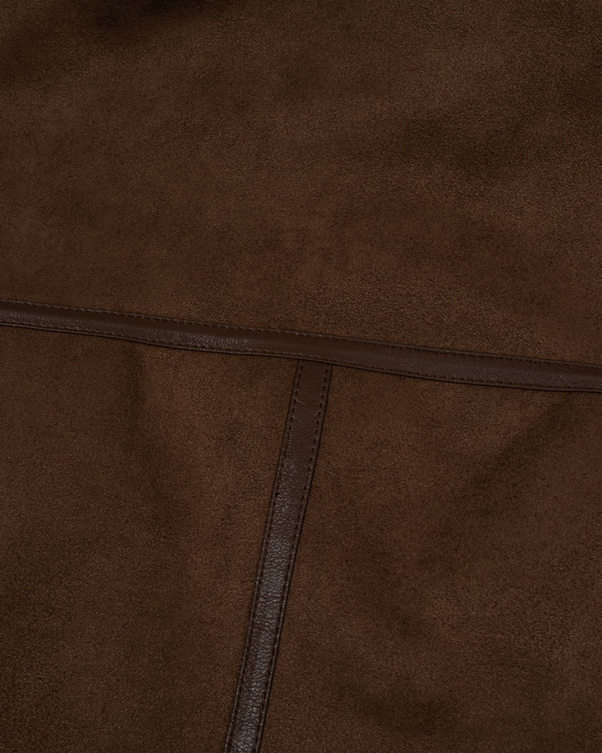 모아(MOAA) Cropped Faux Shearling Jacket (WALNUT)