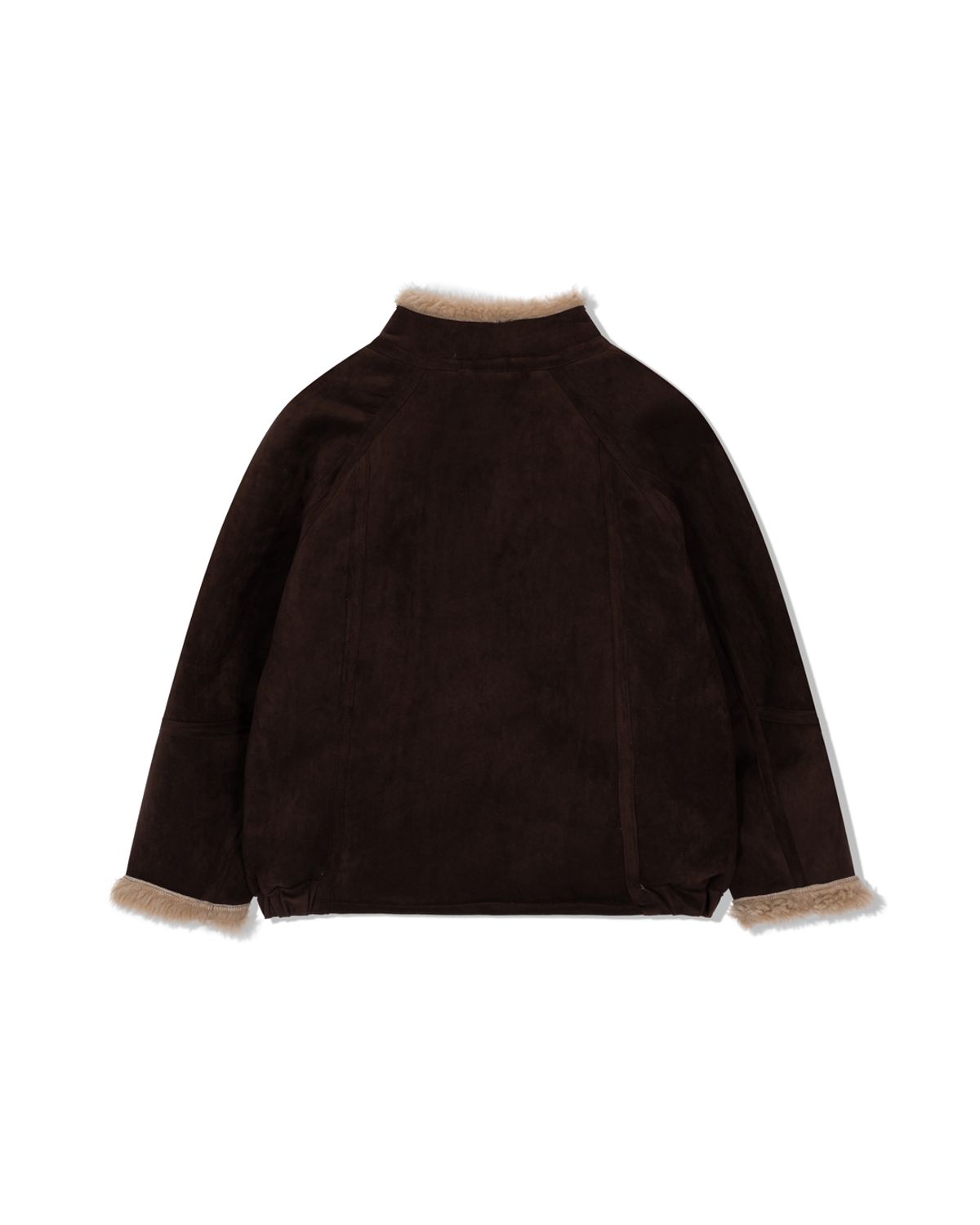 모아(MOAA) Chestnut Faux Shearling Jacket (WALNUT)