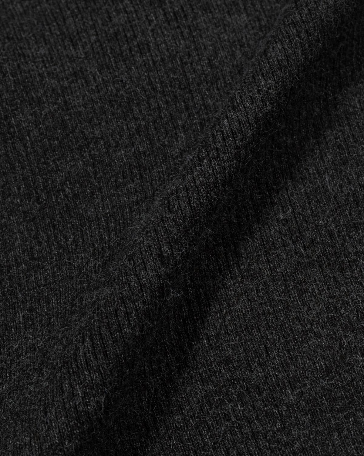 모아(MOAA) Dual Zip Ribbed knit Top (CHARCOAL)