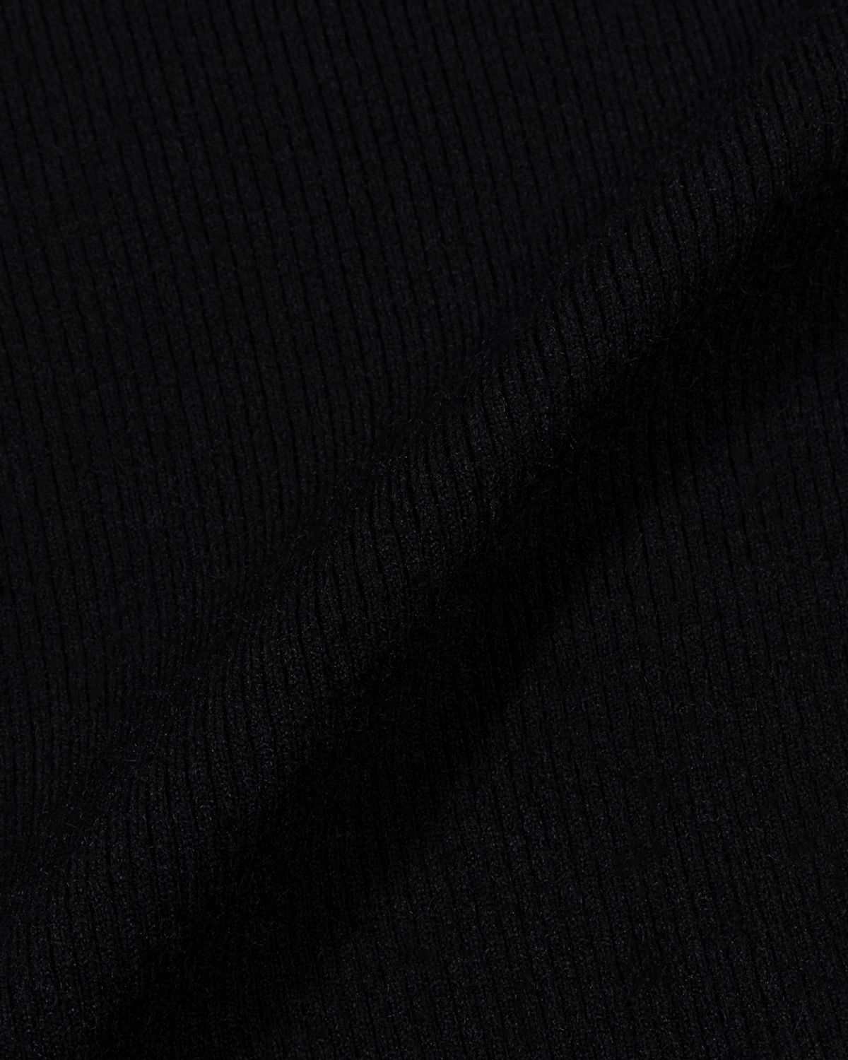 모아(MOAA) Dual Zip Ribbed knit Top (BLACK)